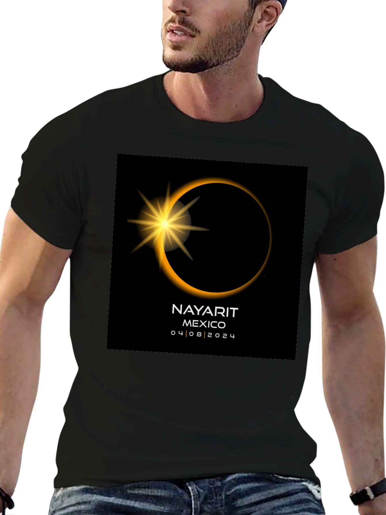 Total Solar Eclipse Nayarit Mexico 2024 T-Shirt