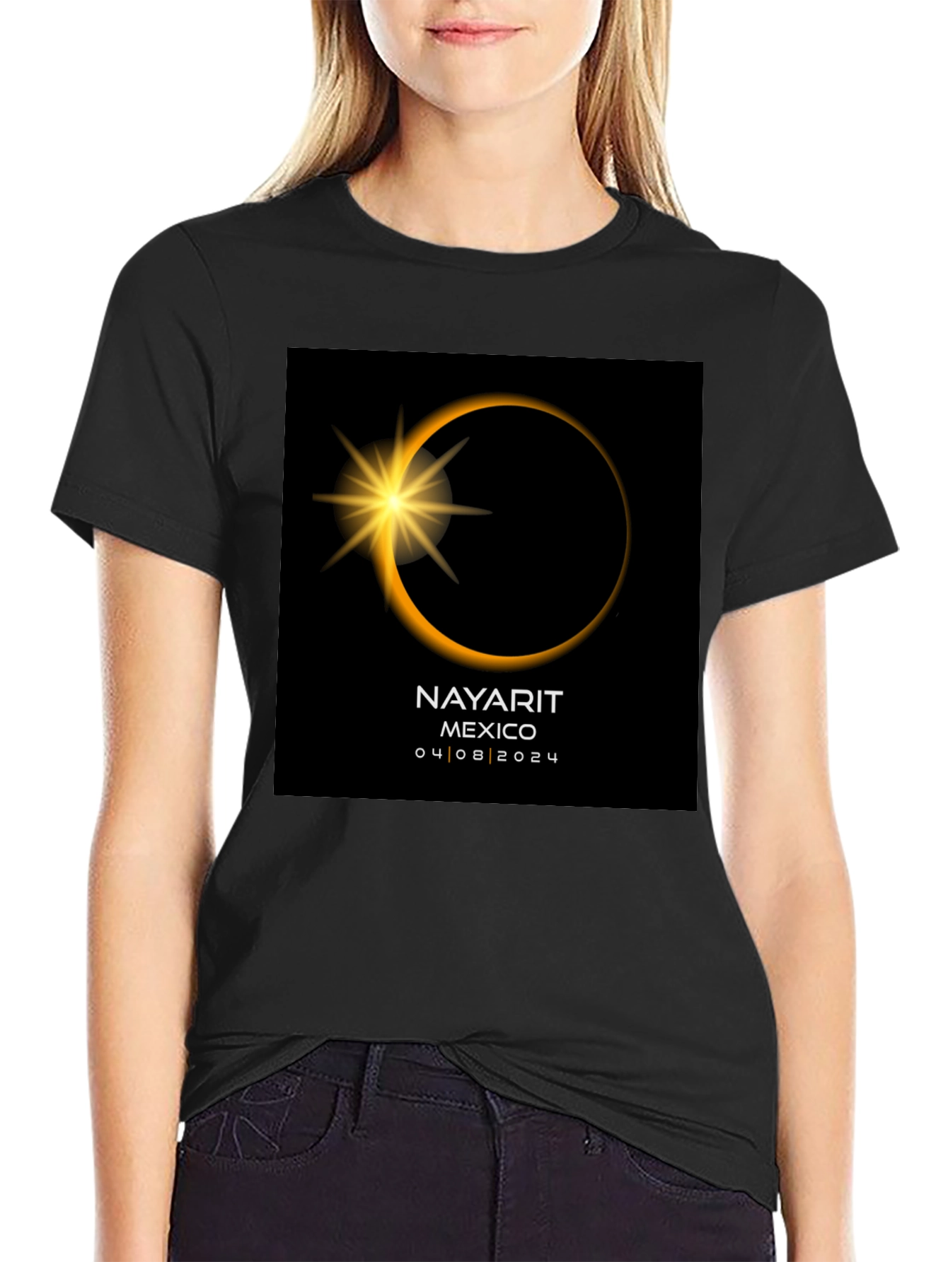 Total Solar Eclipse Nayarit Mexico 2024 T-Shirt