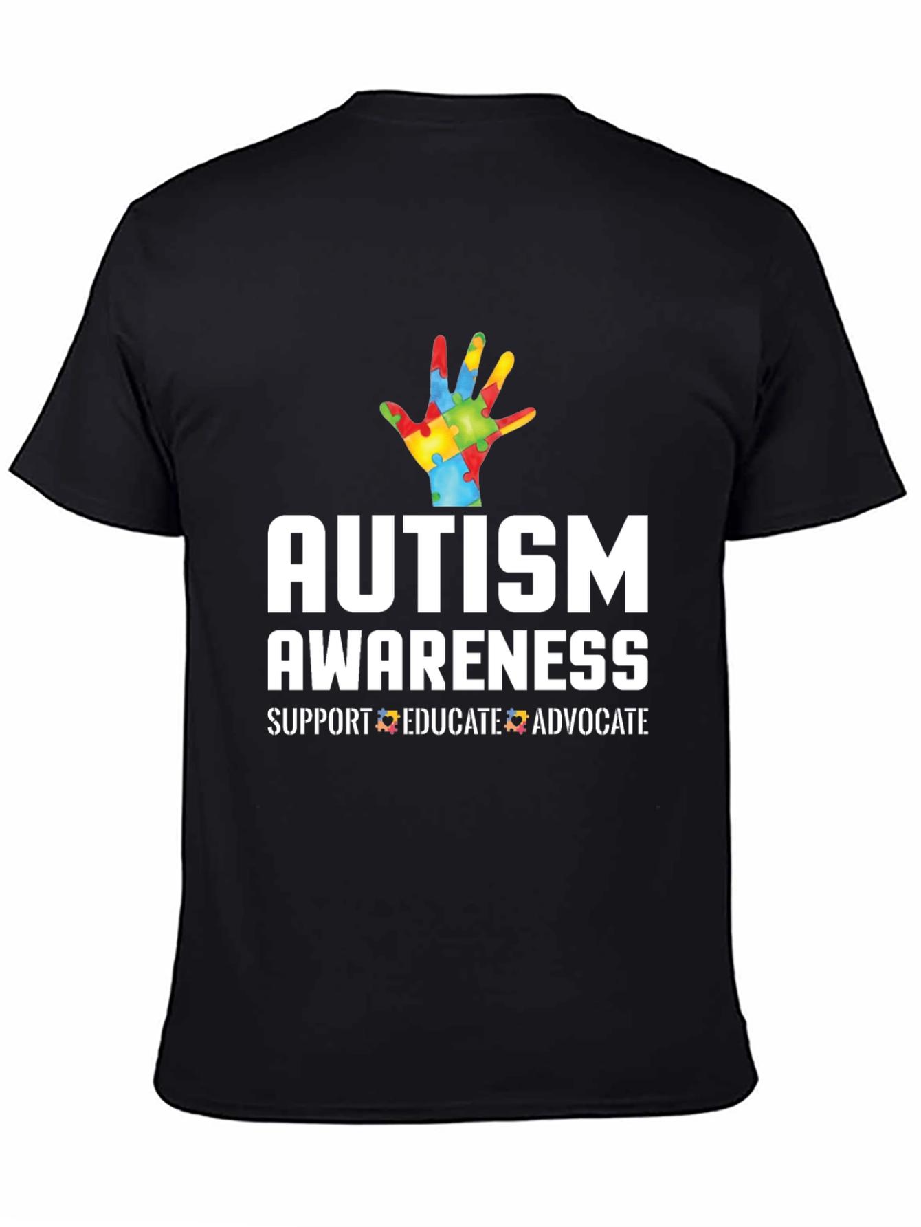 Autism Awareness T-Shirt - Support Educate Advocate