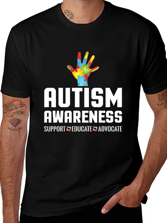 Autism Awareness T-Shirt - Support Educate Advocate