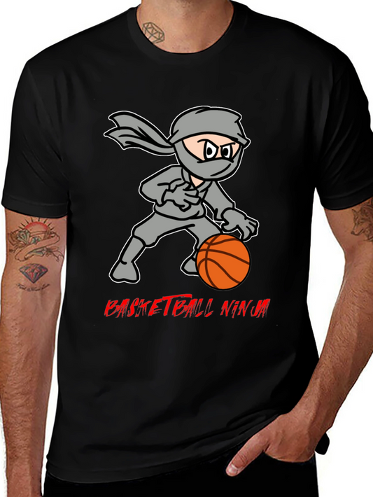 Basketball Ninja T-Shirt - Cool Graphic Tee
