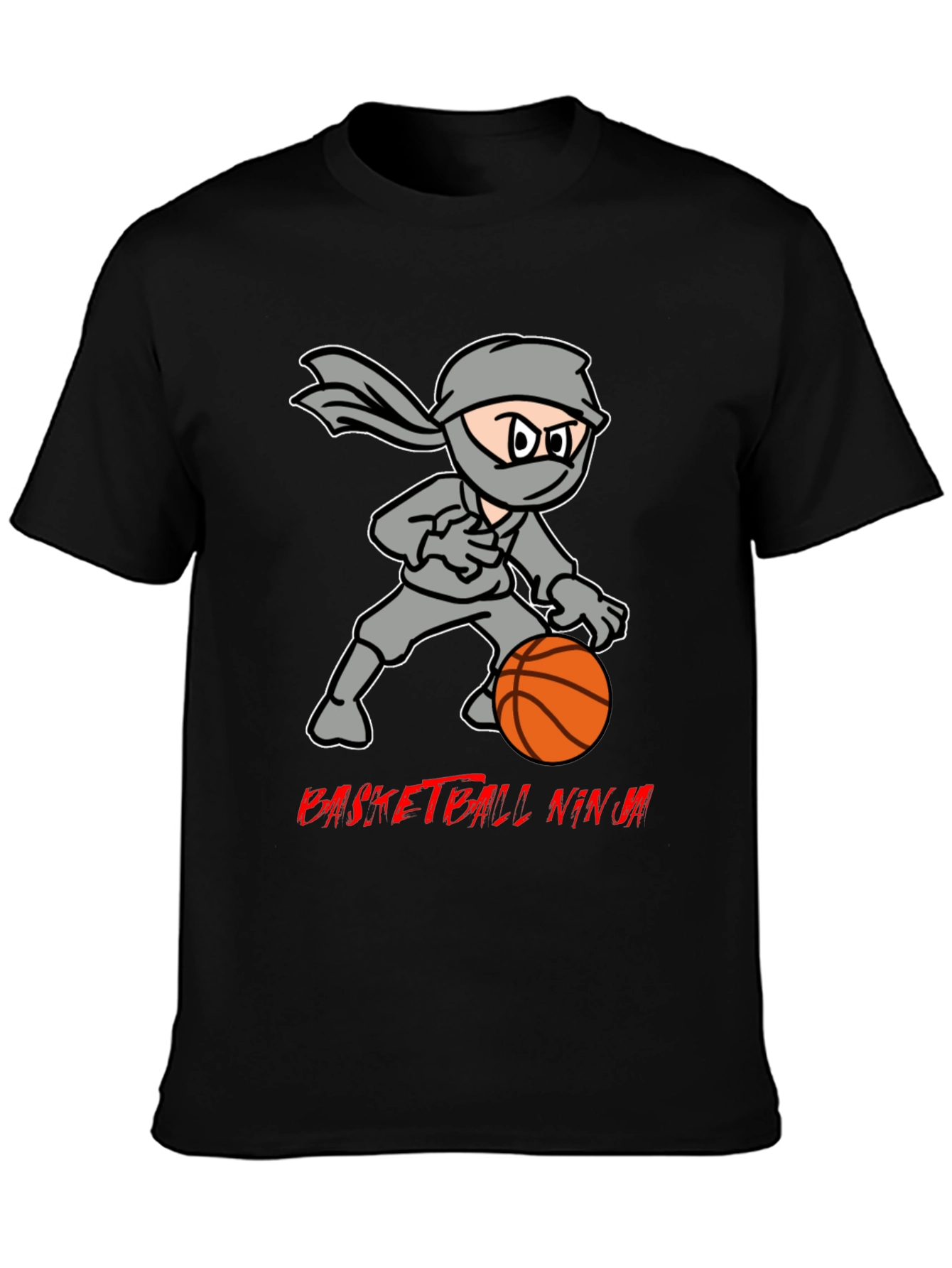 Basketball Ninja T-Shirt - Cool Graphic Tee