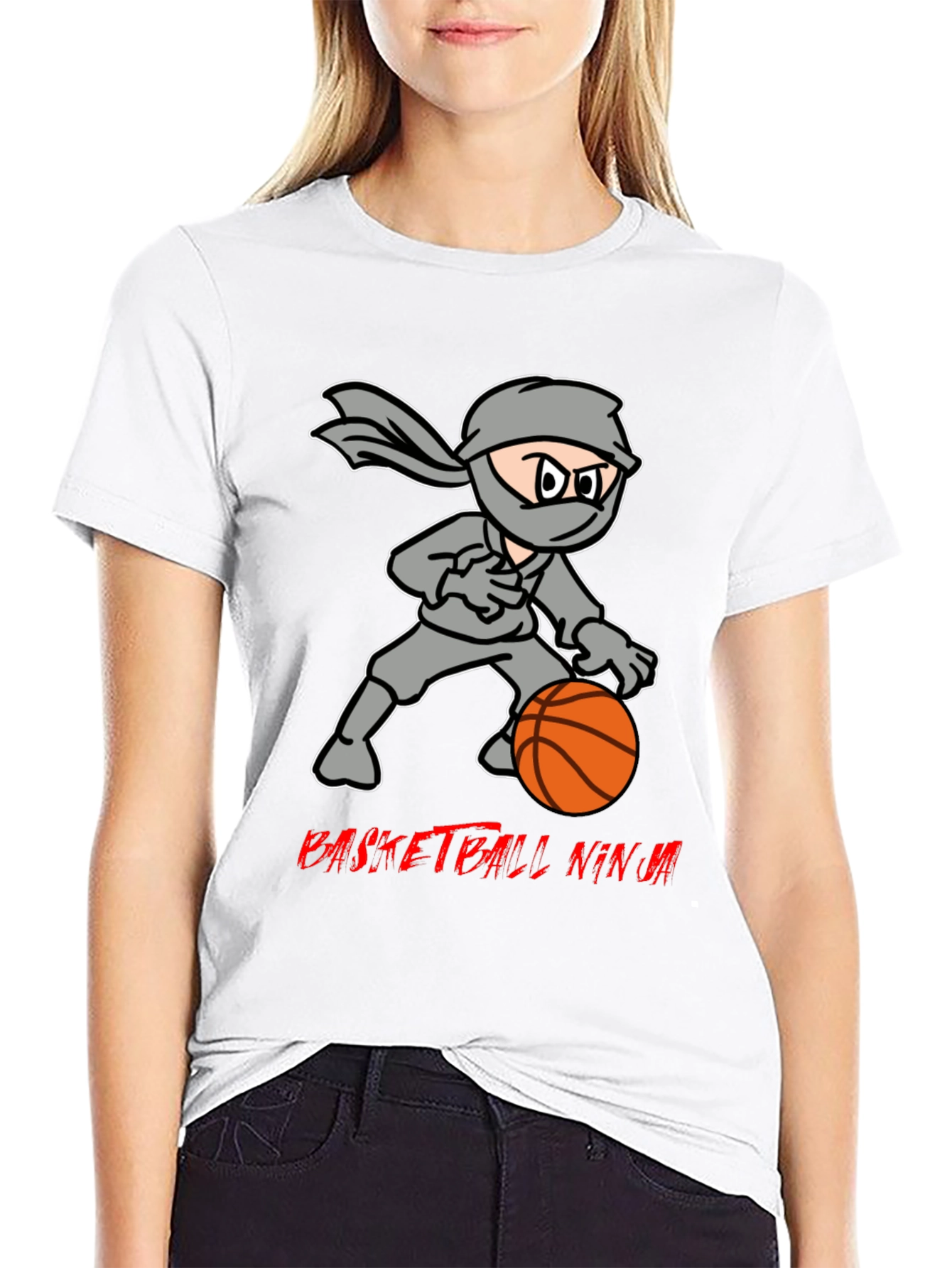 Basketball Ninja T-Shirt - Cool Graphic Tee