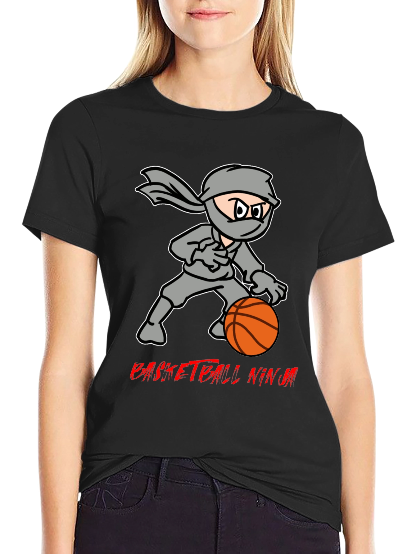 Basketball Ninja T-Shirt - Cool Graphic Tee