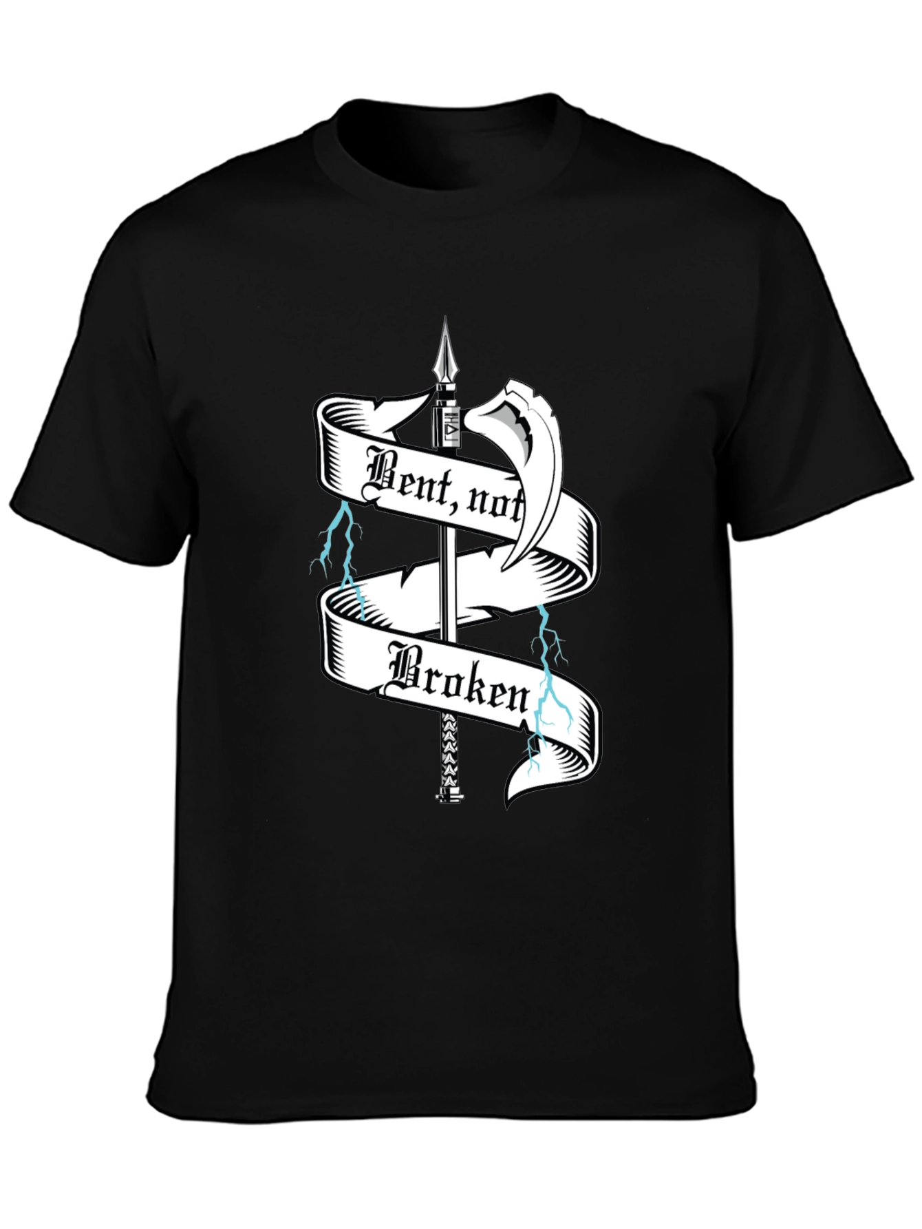 Bent Not Broken Graphic Tee - Black