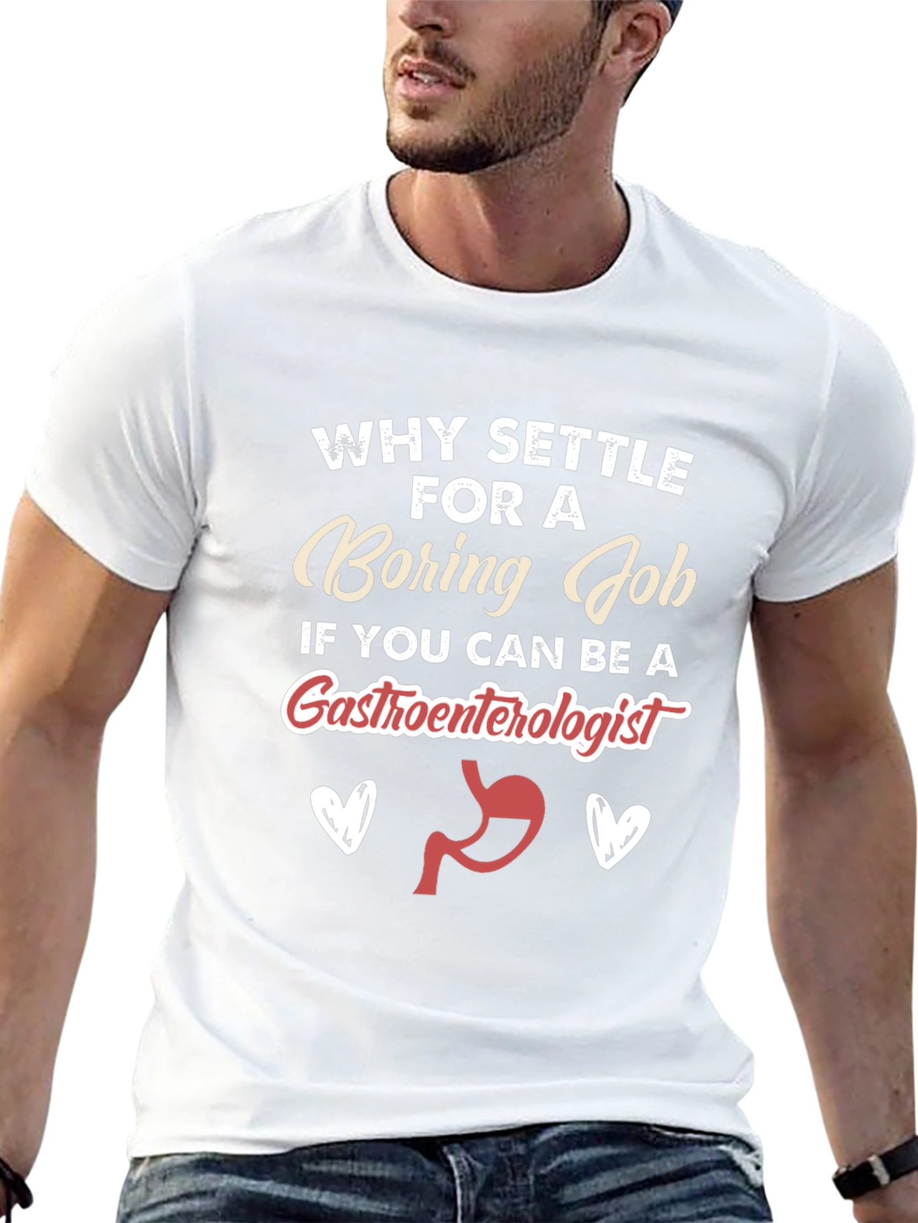 Funny Gastroenterologist T-Shirt - Boring Job Alternative