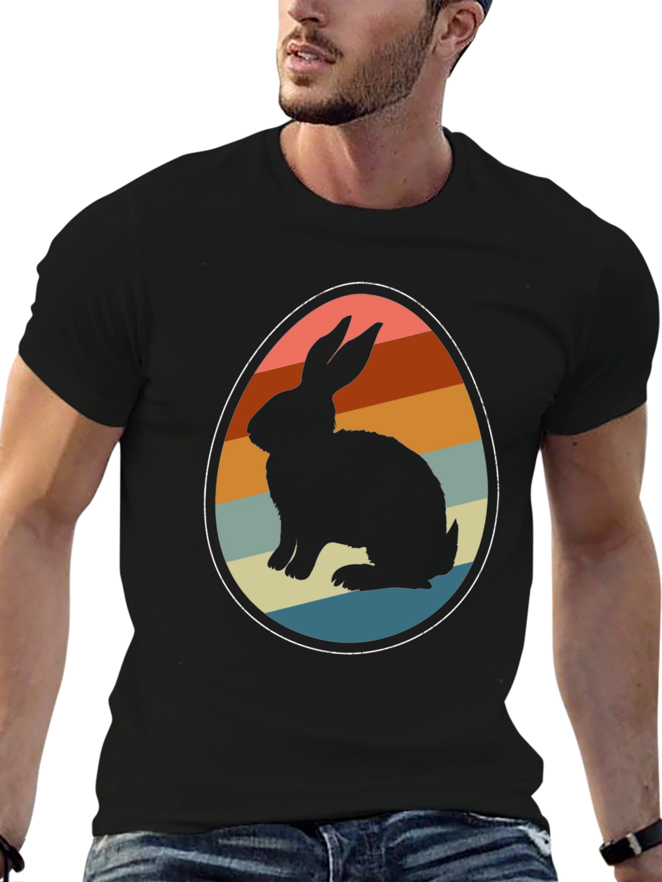 Retro Easter Bunny Egg T-Shirt