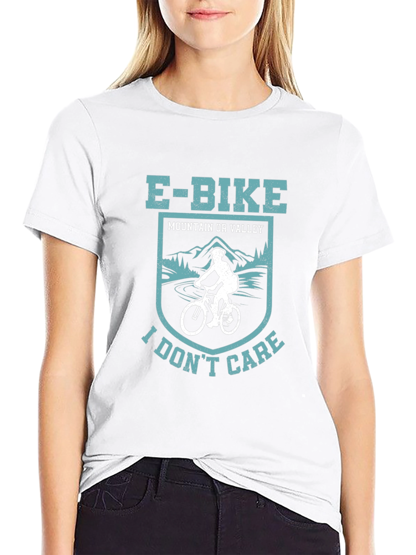 E-Bike Mountain or Valley I Dont Care T-Shirt