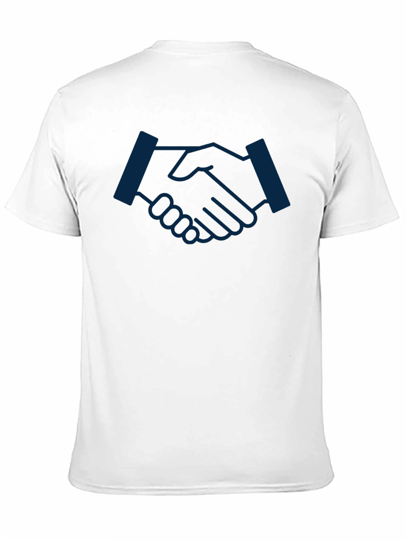 Handshake Graphic Tee - Soft Black Cotton Shirt