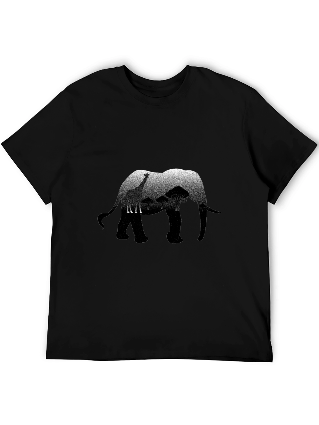 Elephant Safari Graphic Print T-Shirt