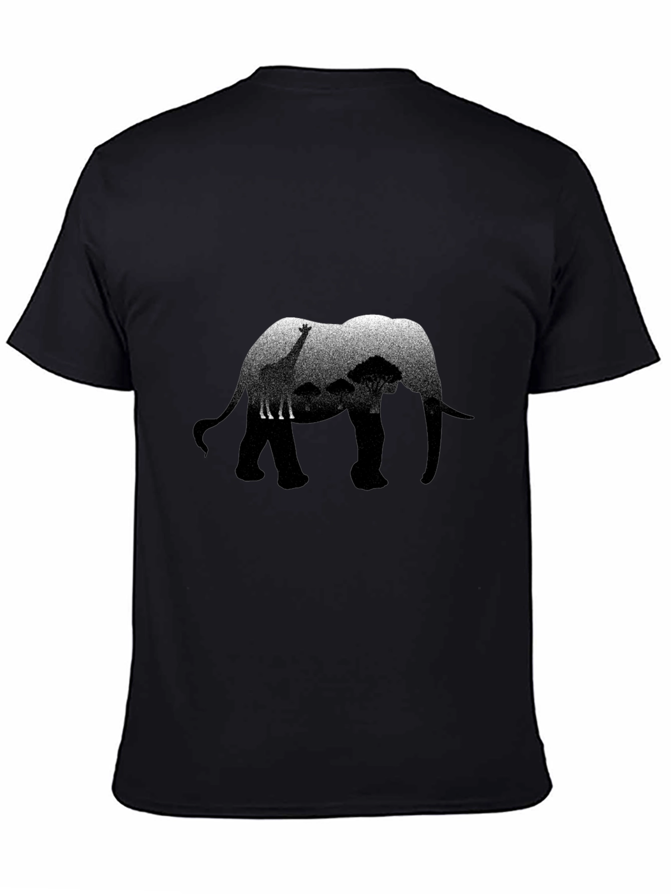 Elephant Safari Graphic Print T-Shirt