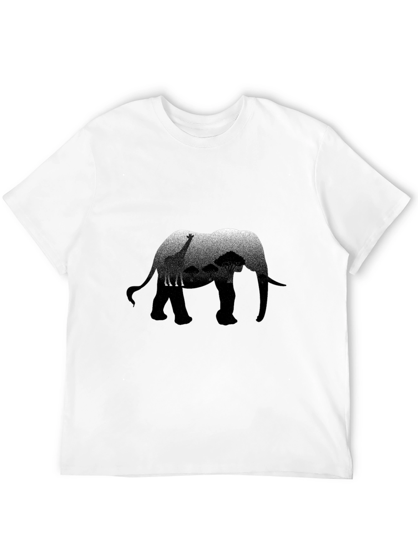 Elephant Safari Graphic Print T-Shirt