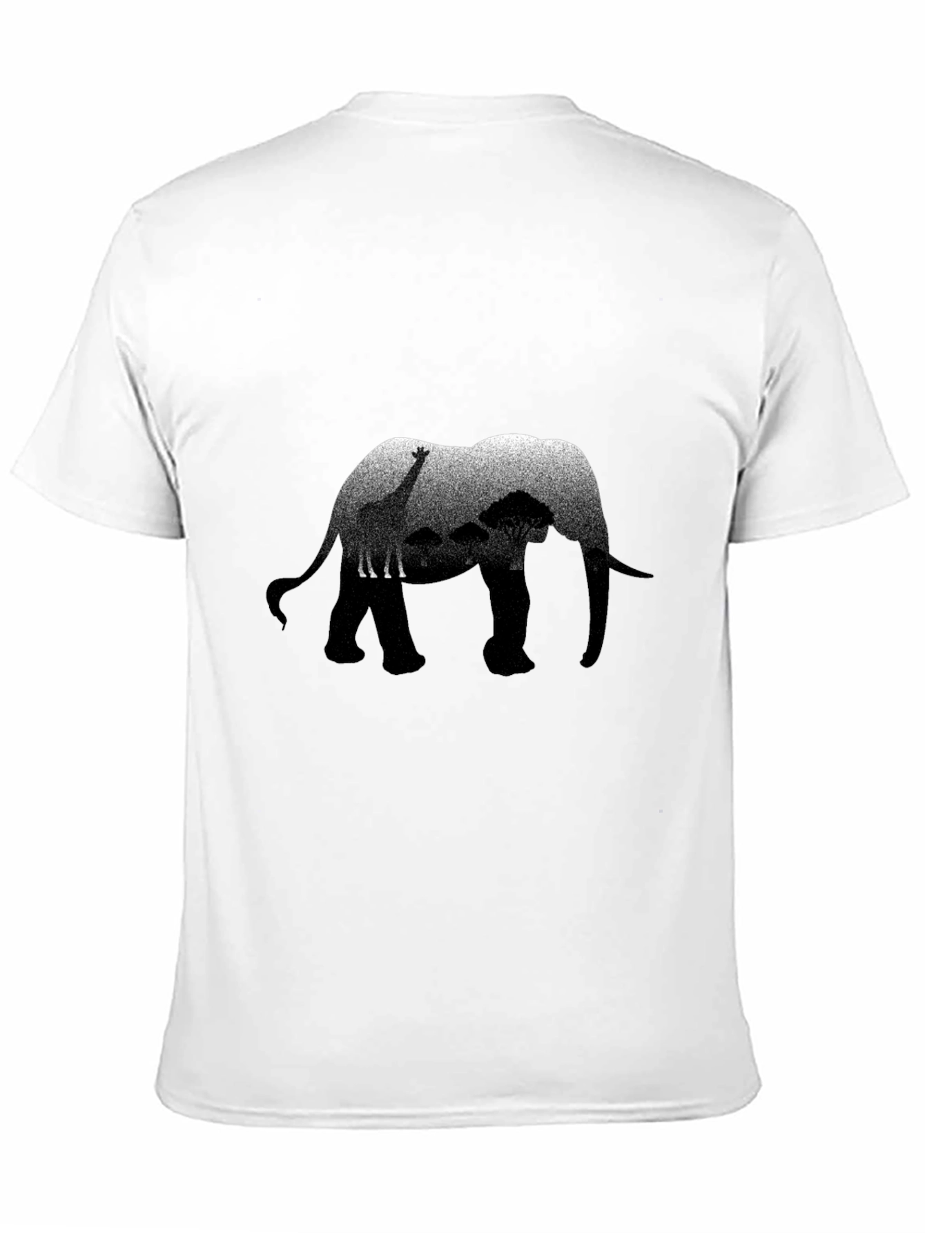 Elephant Safari Graphic Print T-Shirt