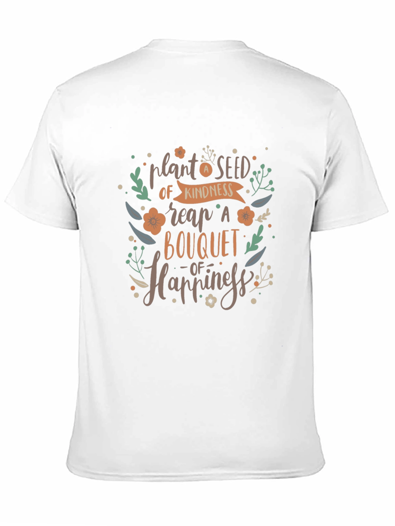Kindness Bouquet Black T-Shirt