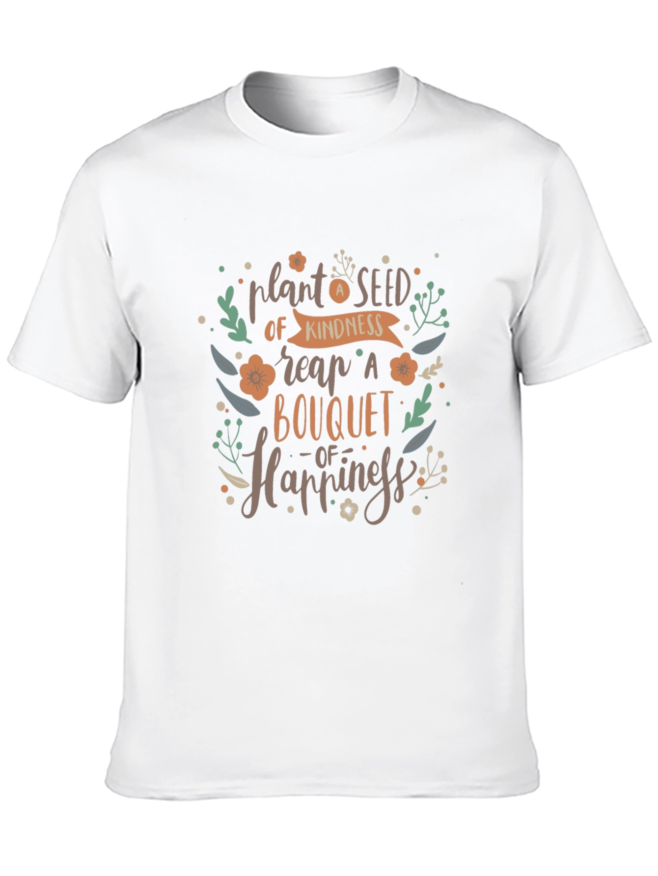 Kindness Bouquet Black T-Shirt