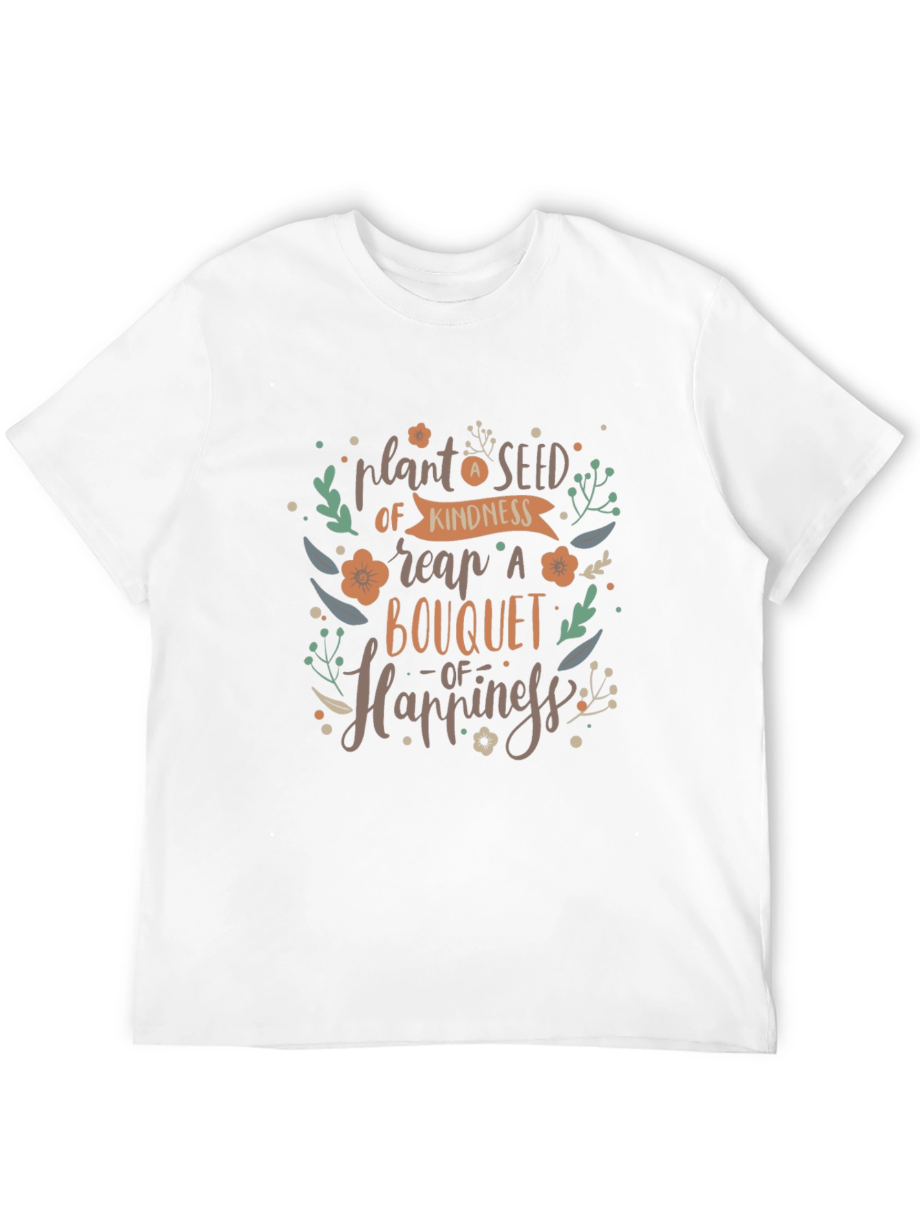 Kindness Bouquet Black T-Shirt