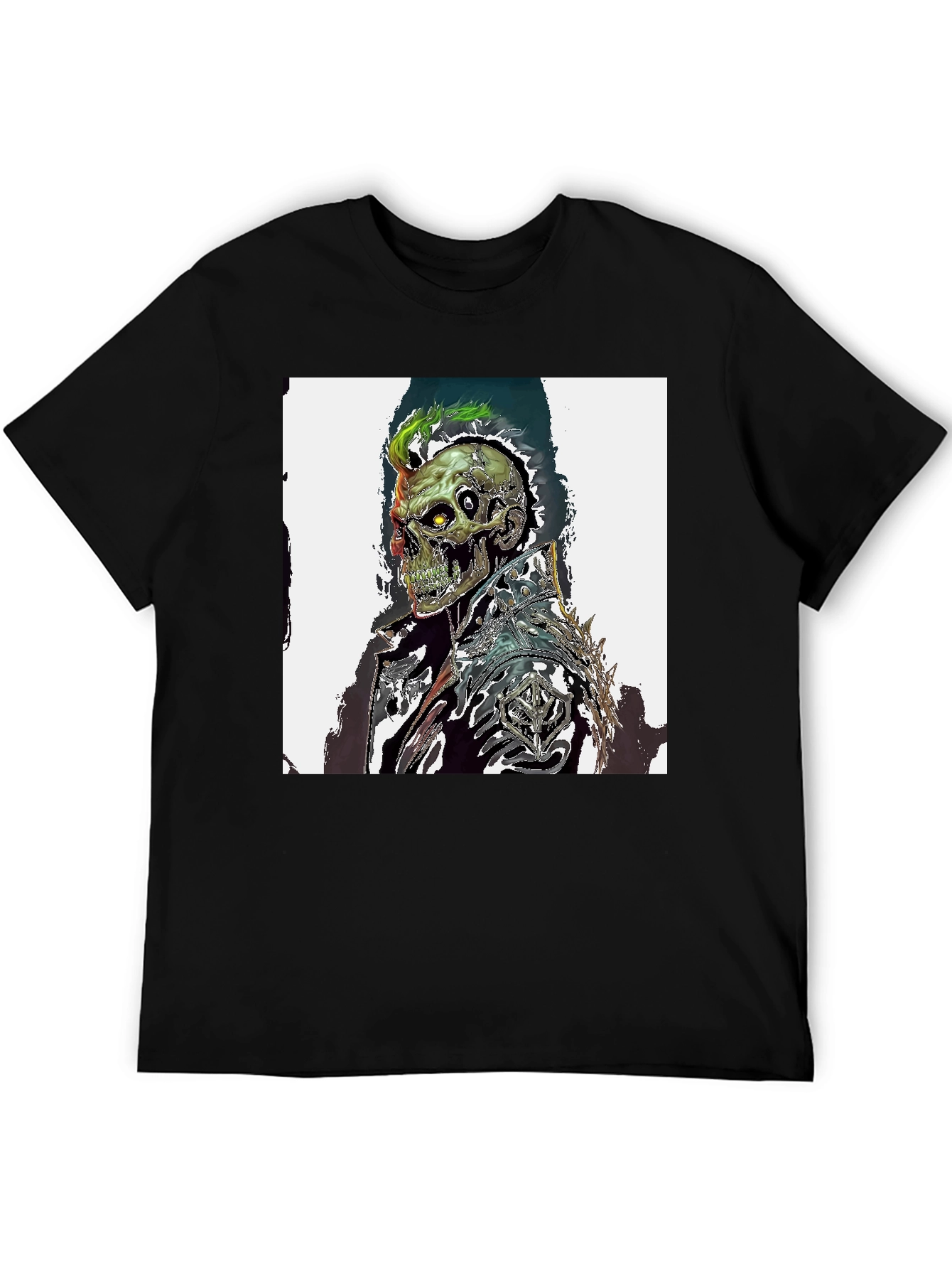 Skull Warrior Graphic Black T-Shirt