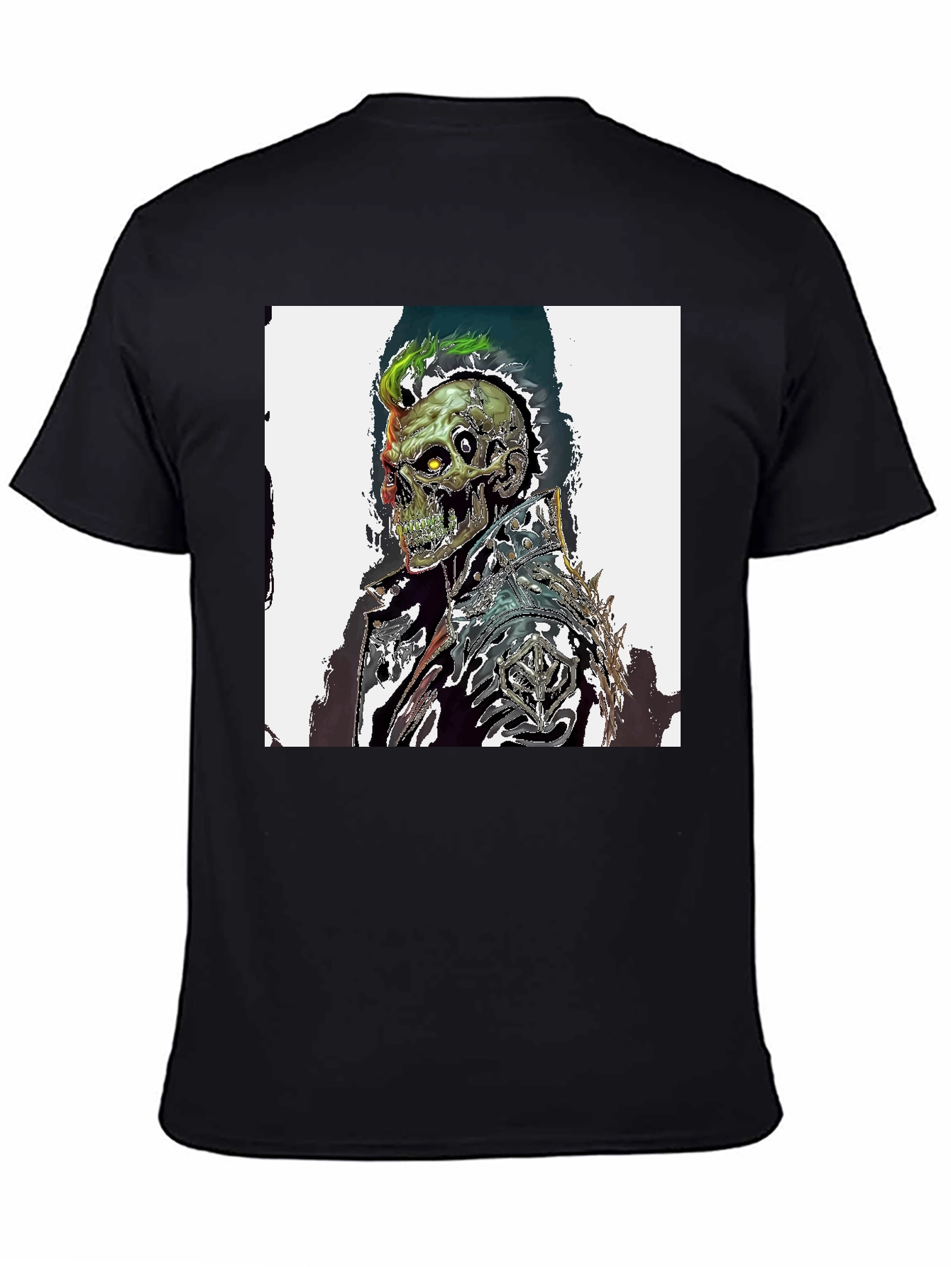 Skull Warrior Graphic Black T-Shirt