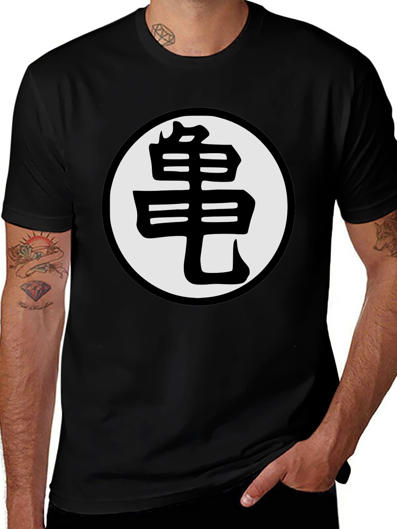 Dragon Ball Z Goku Symbol Black T-Shirt