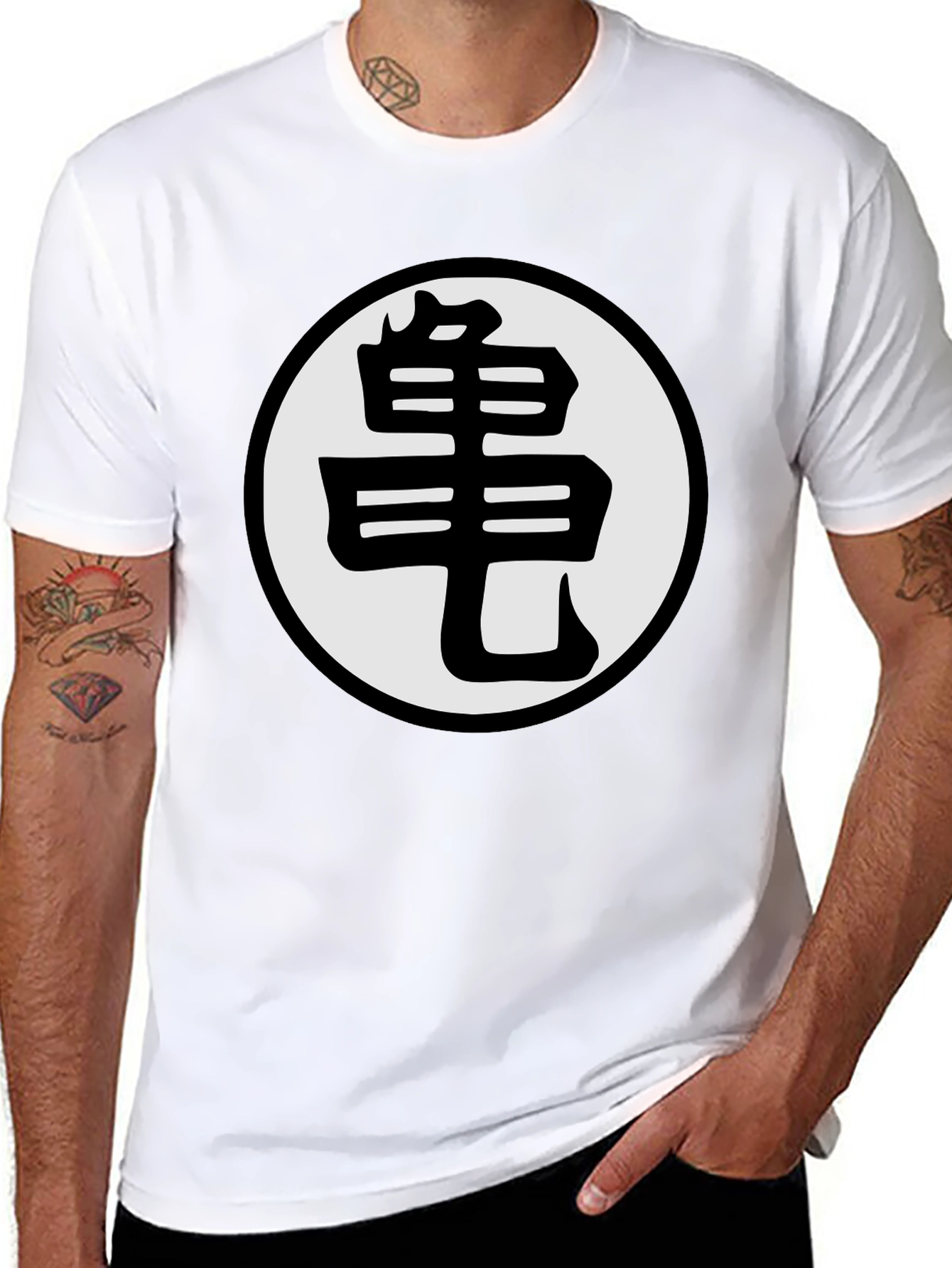 Dragon Ball Z Goku Symbol Black T-Shirt
