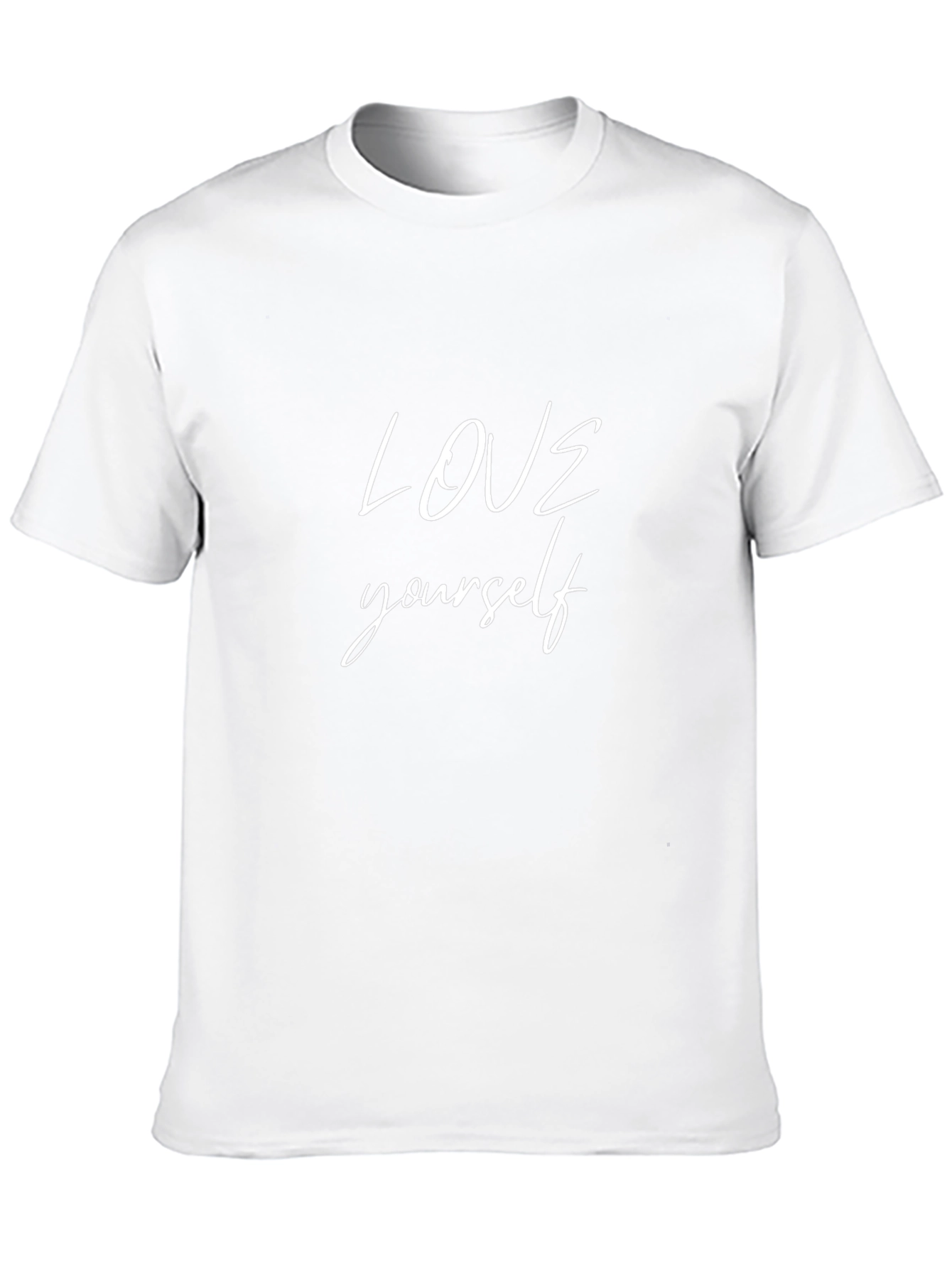 Love Yourself Black Graphic Tee - Motivational Comfort