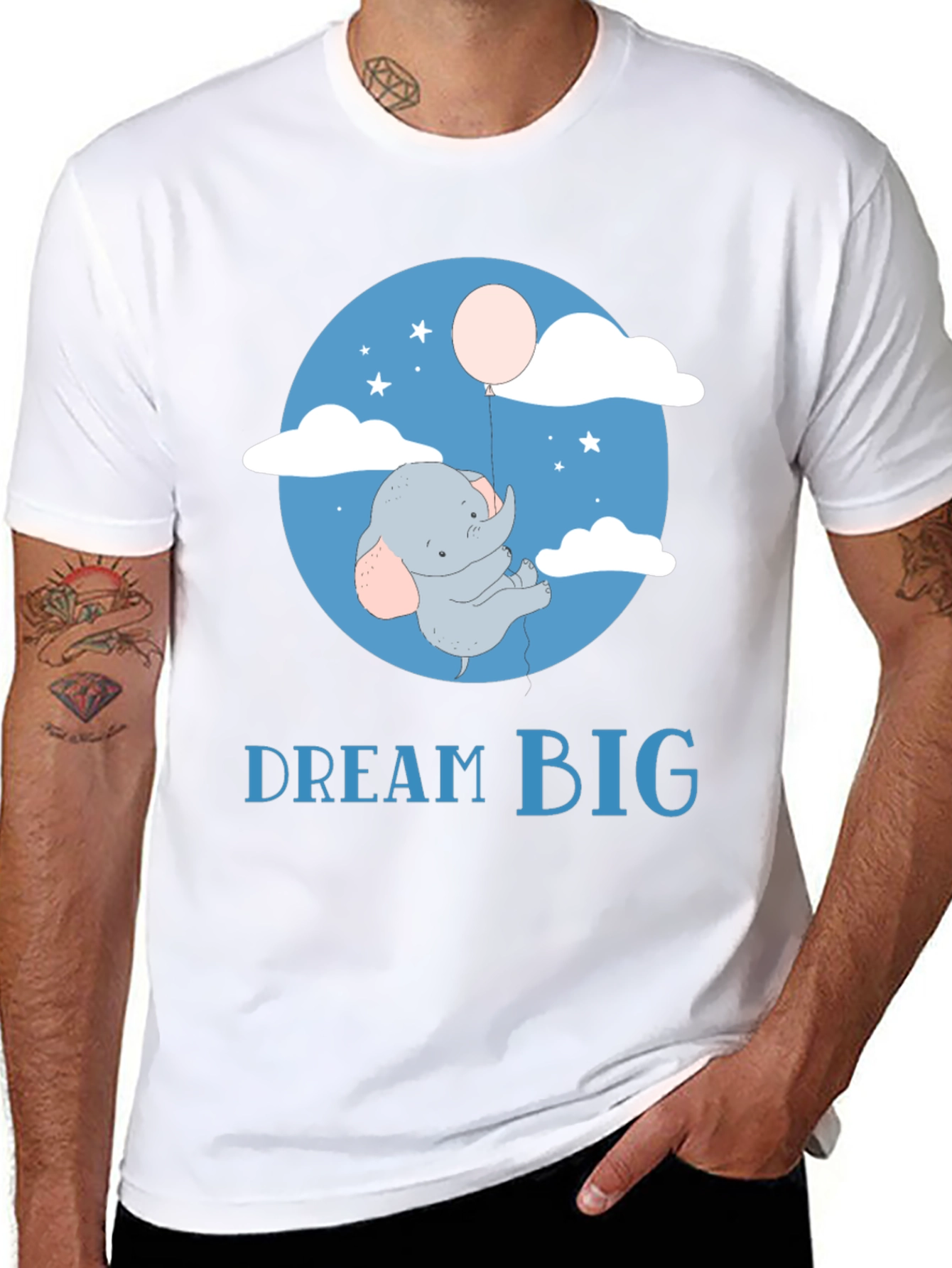 Dream Big Elephant Balloon T-Shirt