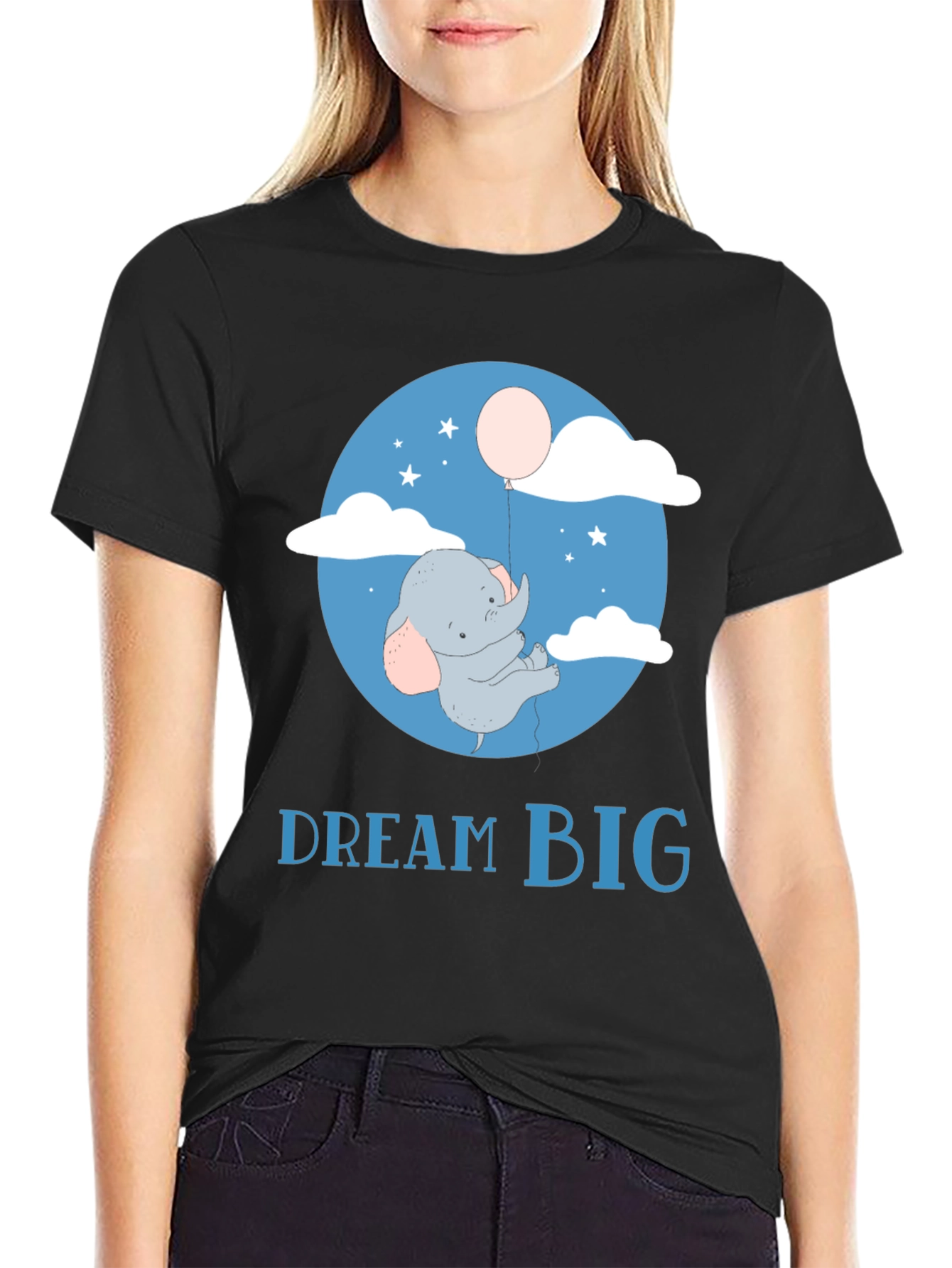 Dream Big Elephant Balloon T-Shirt
