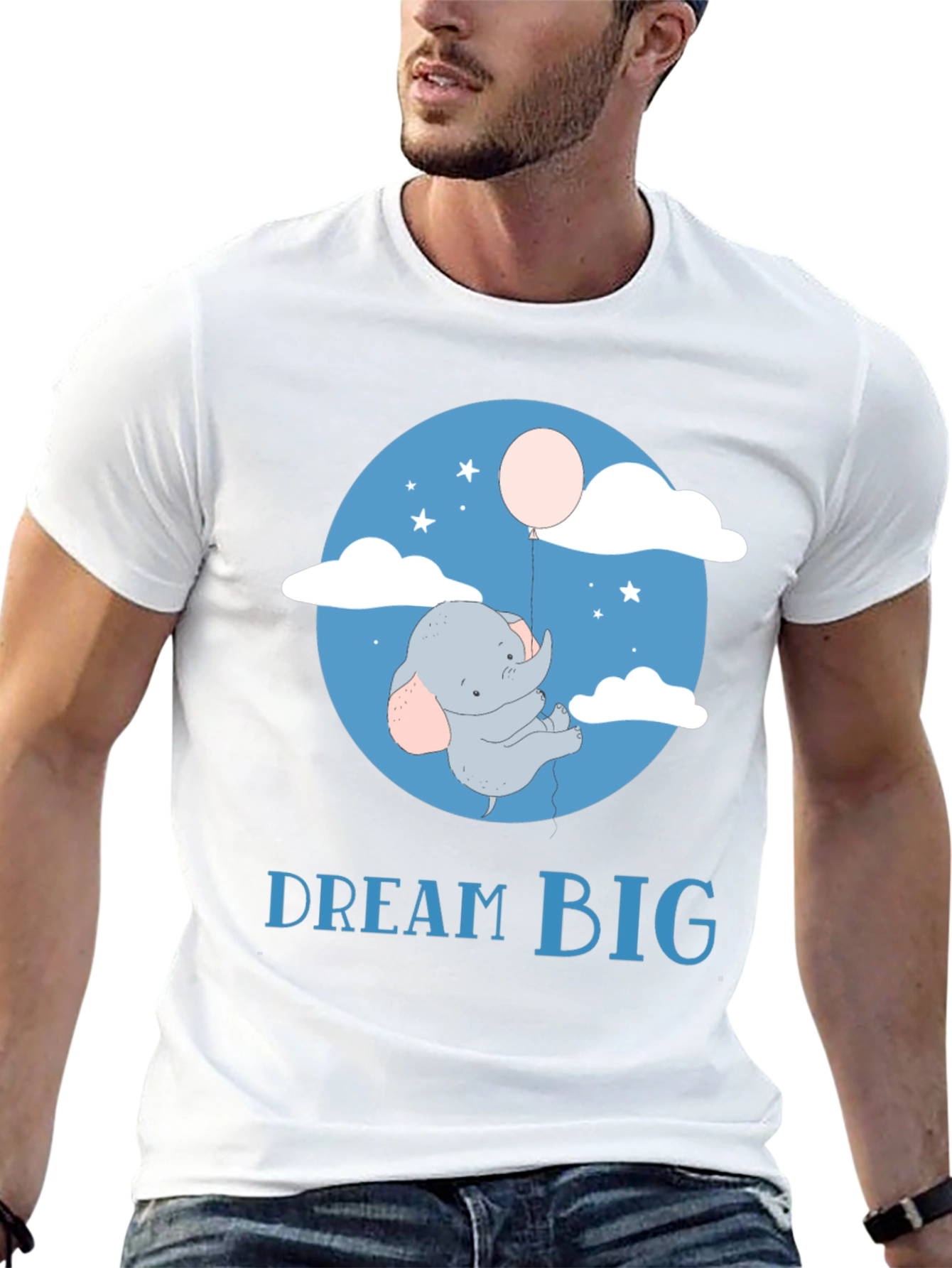 Dream Big Elephant Balloon T-Shirt