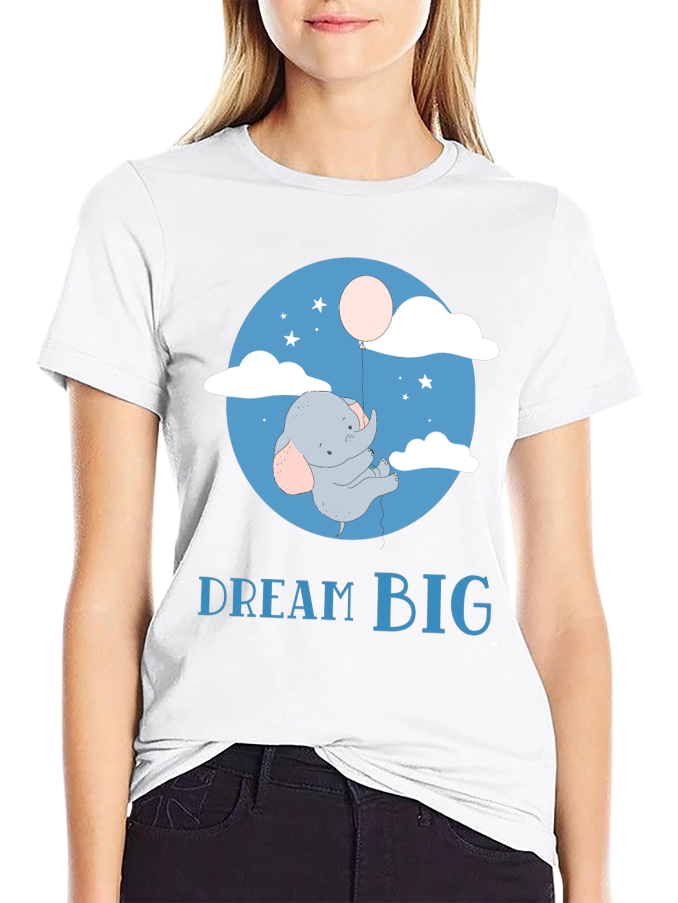 Dream Big Elephant Balloon T-Shirt