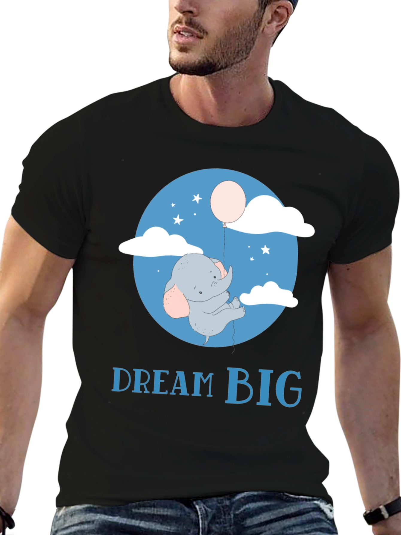 Dream Big Elephant Balloon T-Shirt