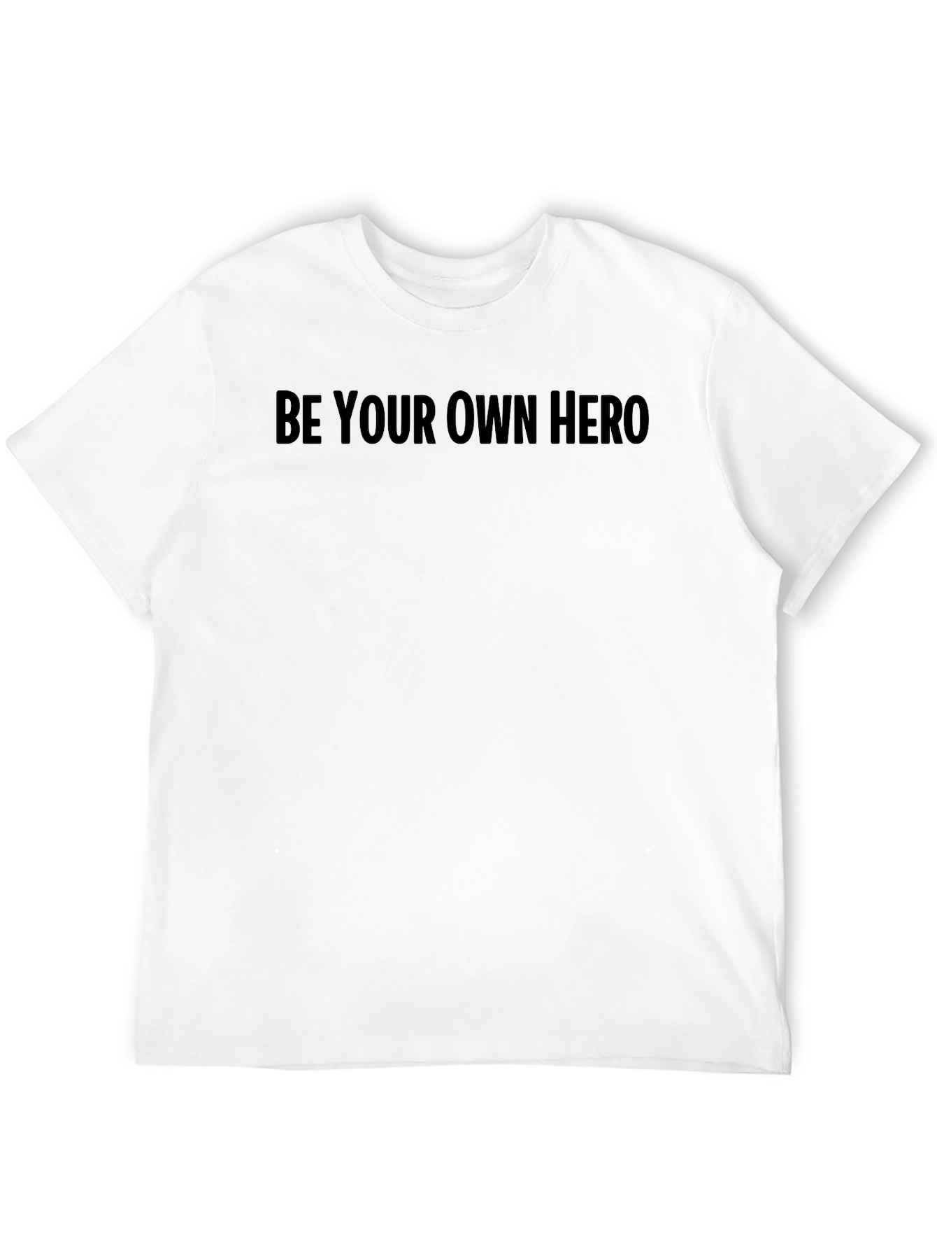 Be Your Own Hero Black Graphic Tee - Mens