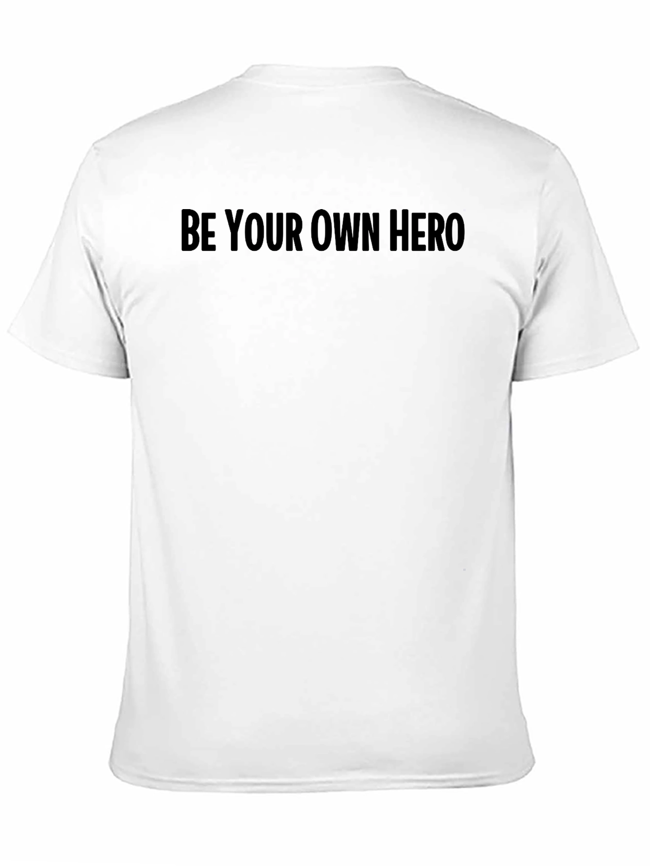 Be Your Own Hero Black Graphic Tee - Mens