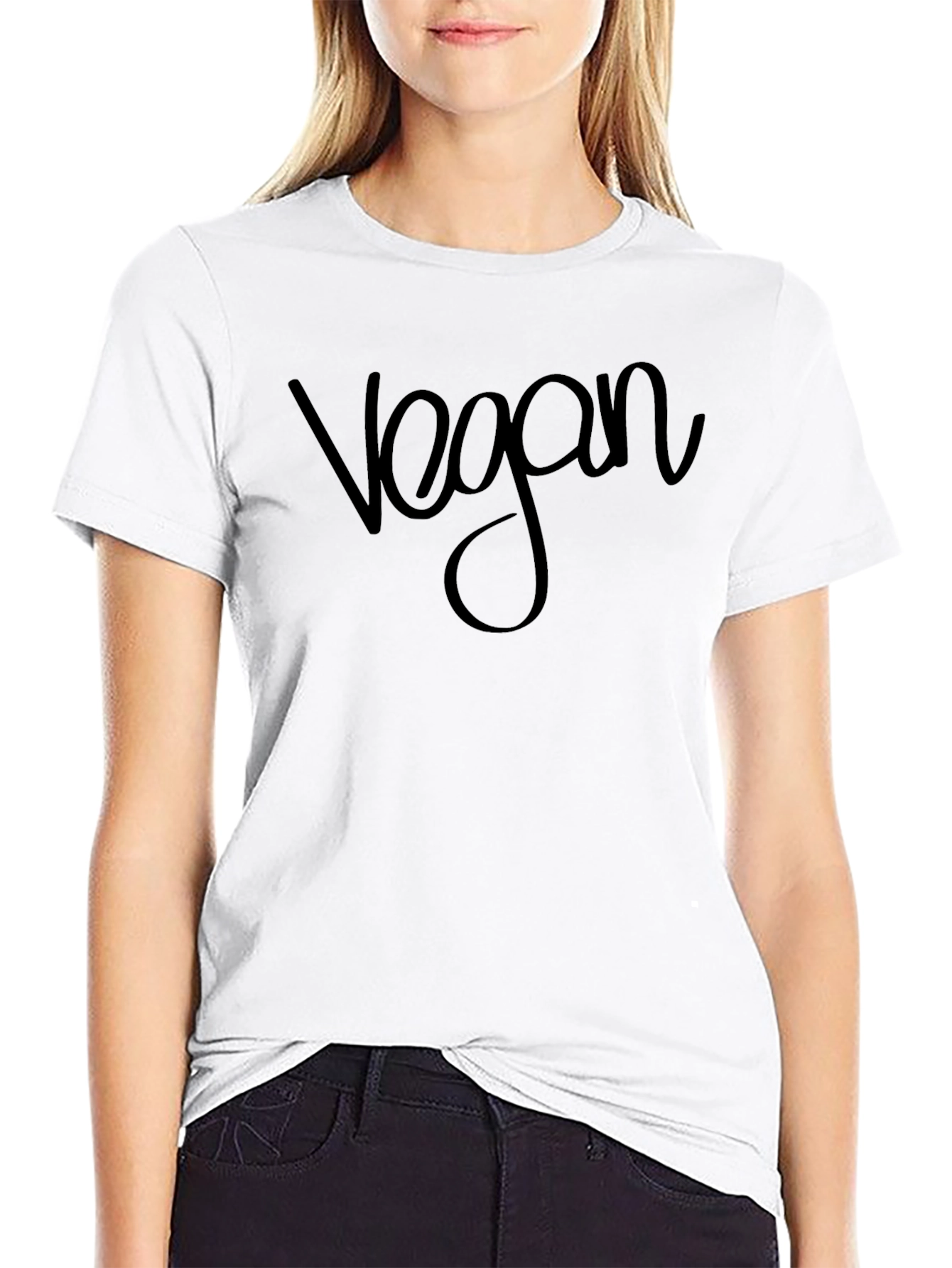 Vegan Black T-Shirt - Stylish & Comfortable