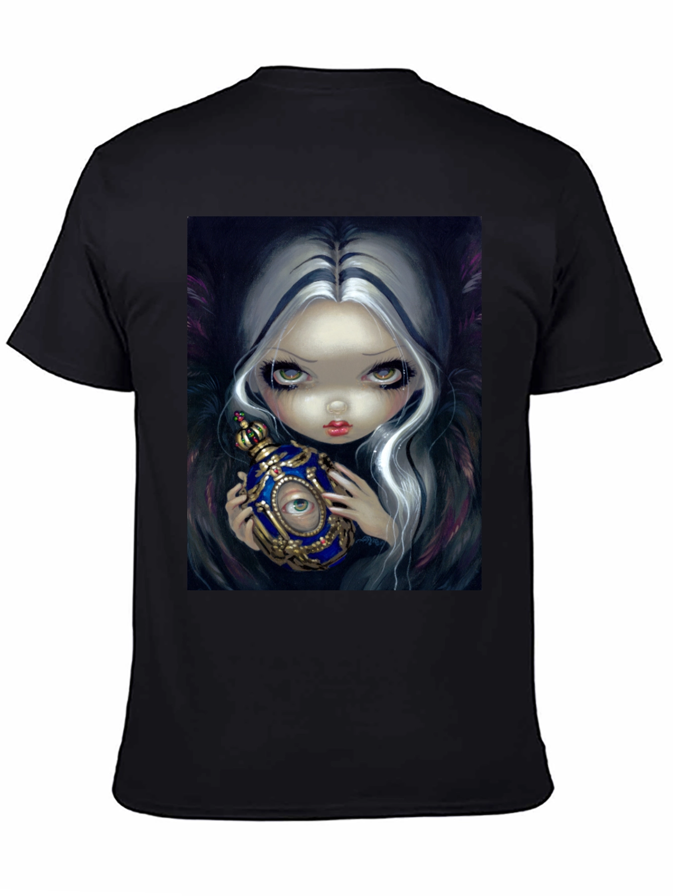 Eerie Eye Potion Black Graphic T-Shirt