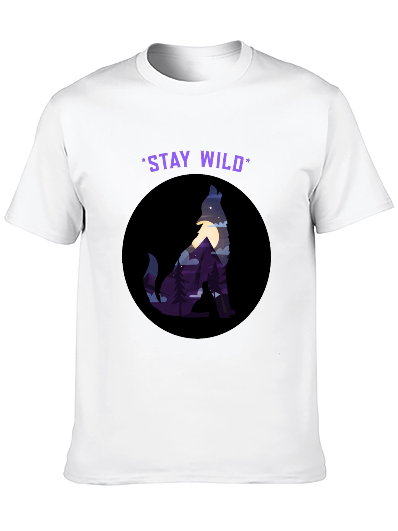 Stay Wild Wolf Graphic Tee