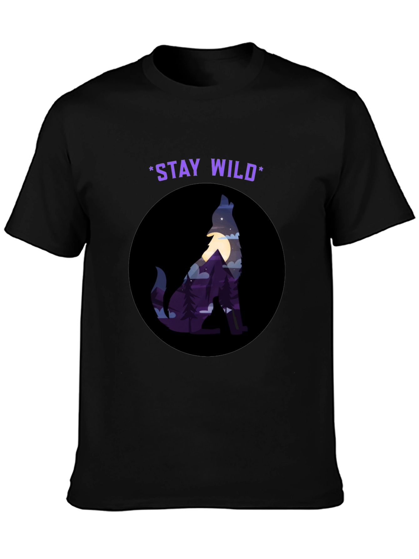 Stay Wild Wolf Graphic Tee