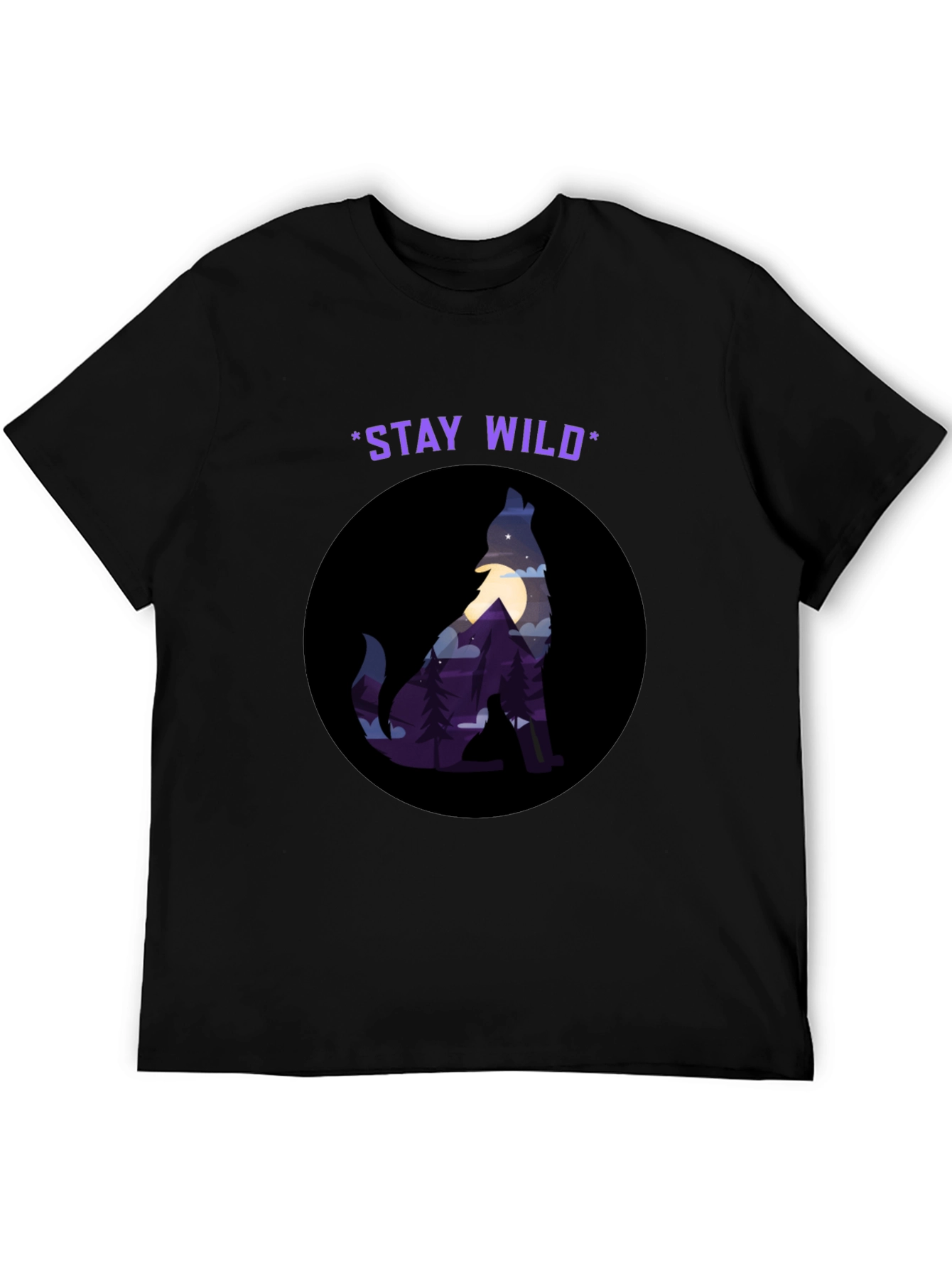 Stay Wild Wolf Graphic Tee