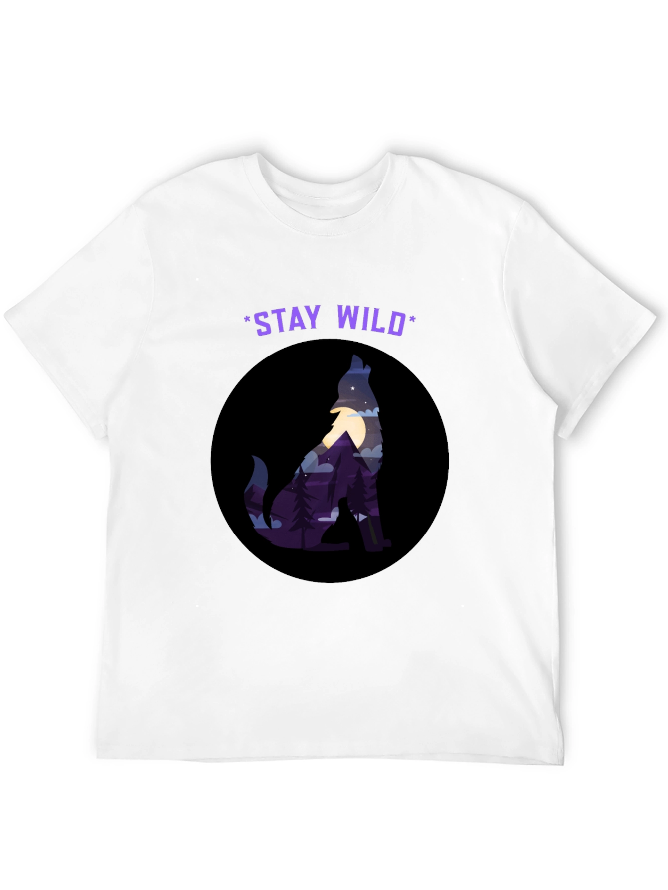 Stay Wild Wolf Graphic Tee