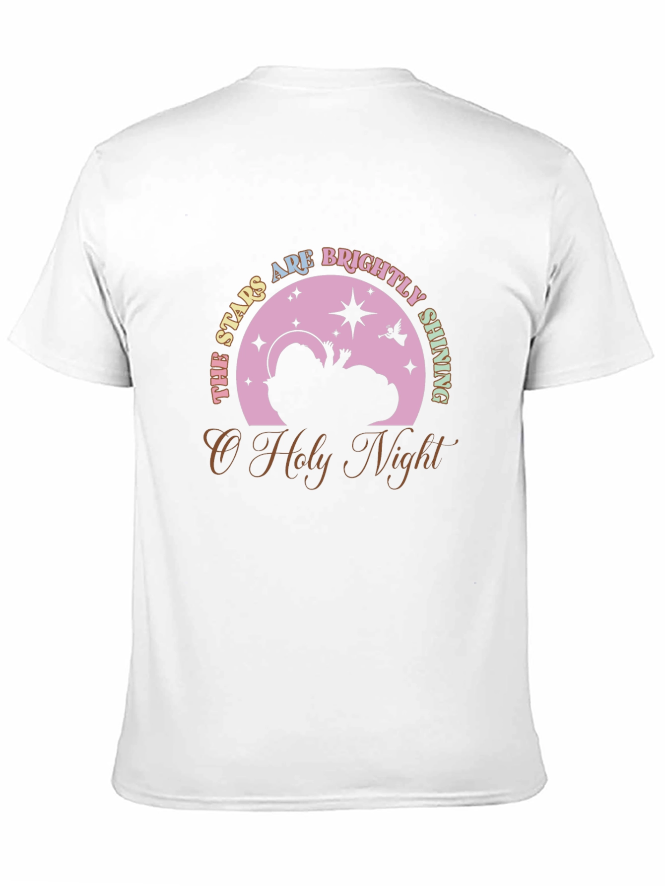 O Holy Night Stars Brightly Shining Christmas T-Shirt