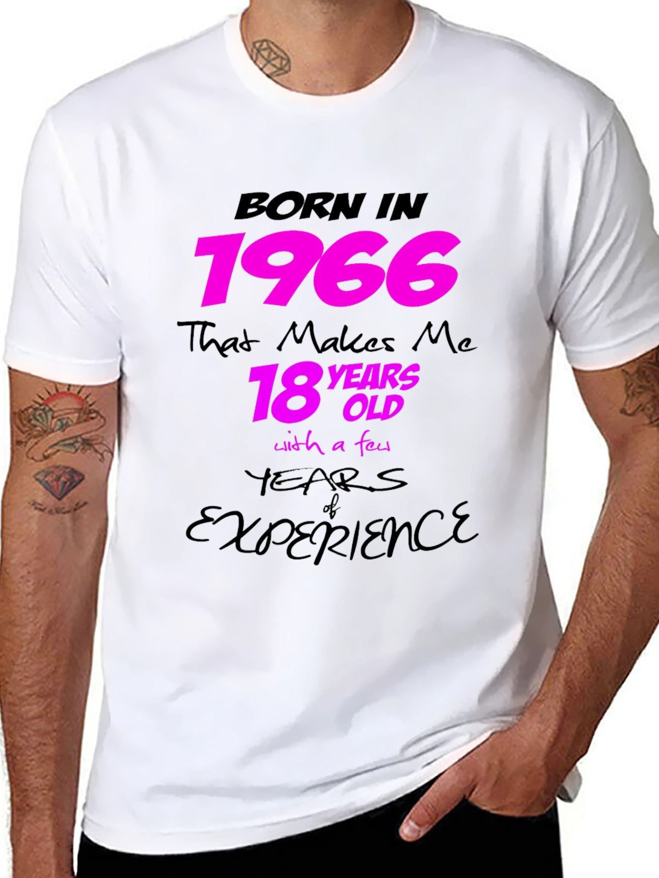 Born in 1966 T-Shirt - Funny Birthday Gift