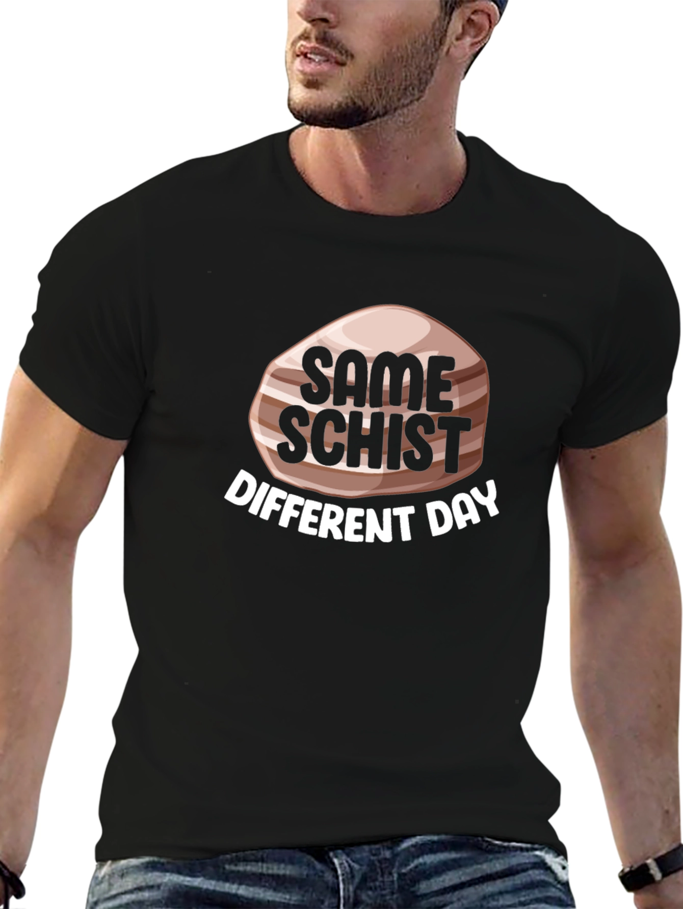 Same Schist Different Day Black T-Shirt