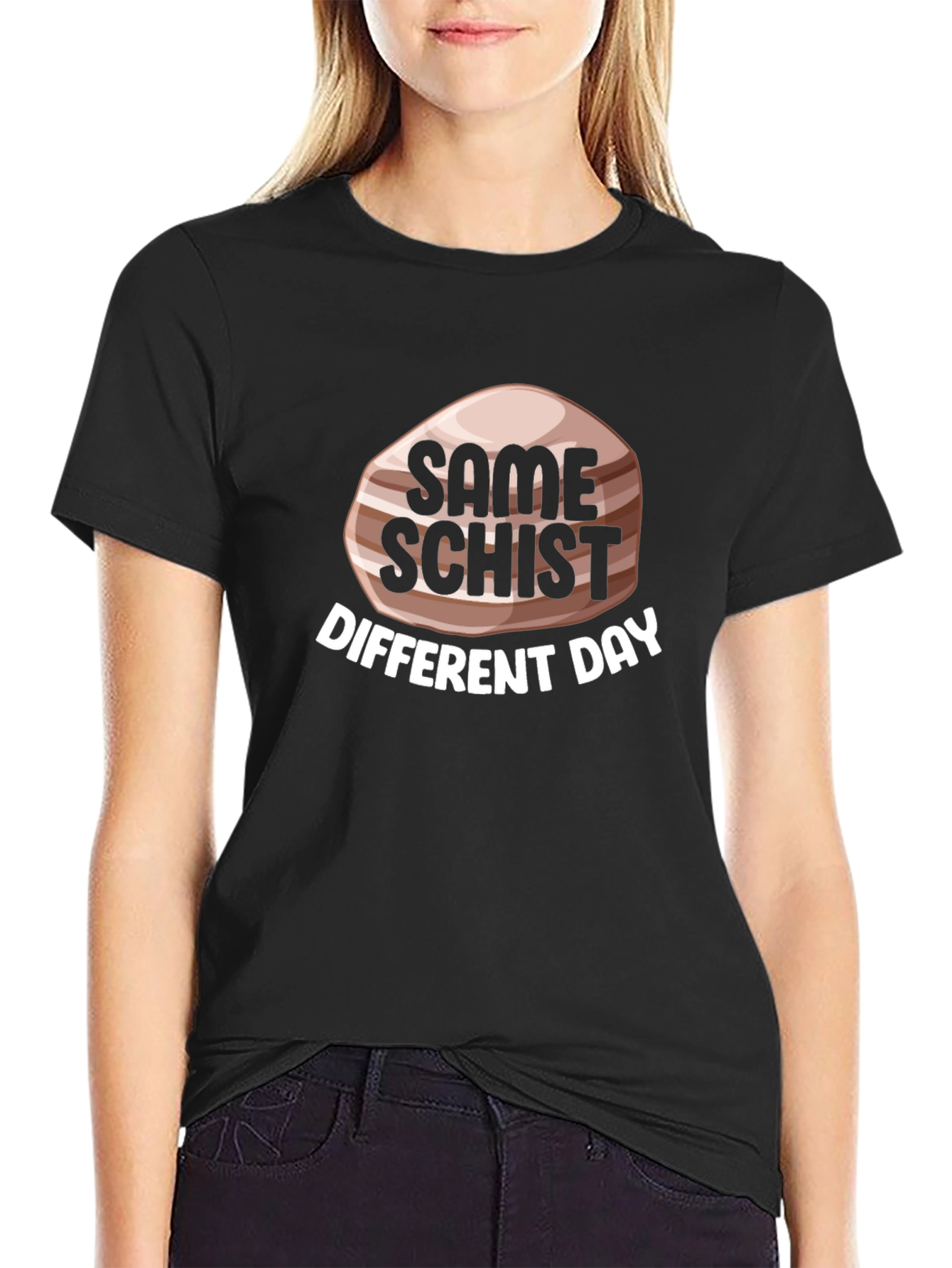 Same Schist Different Day Black T-Shirt