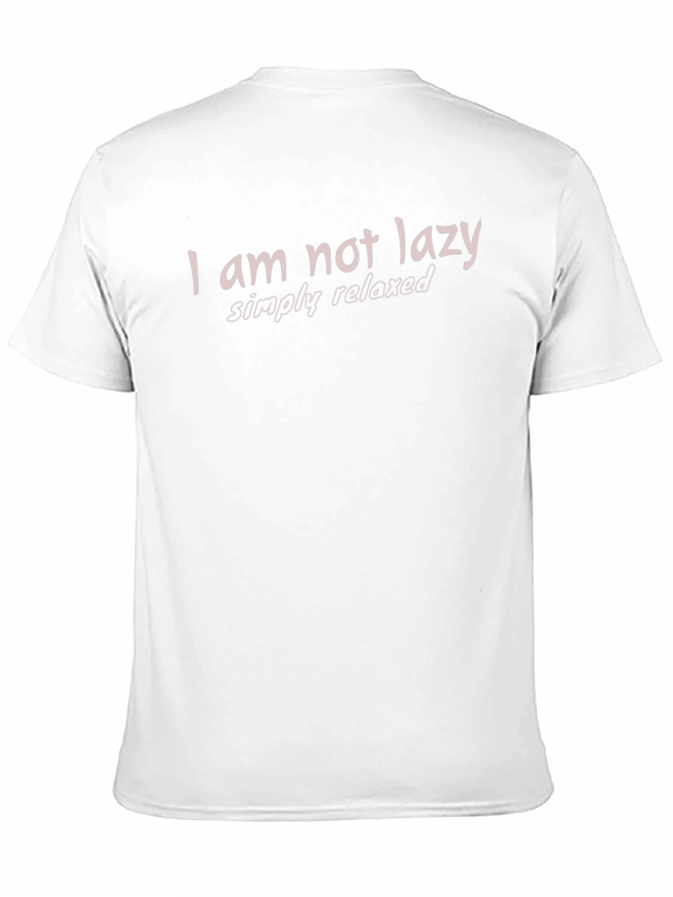 Relaxed Fit Graphic Tee - I am not lazy