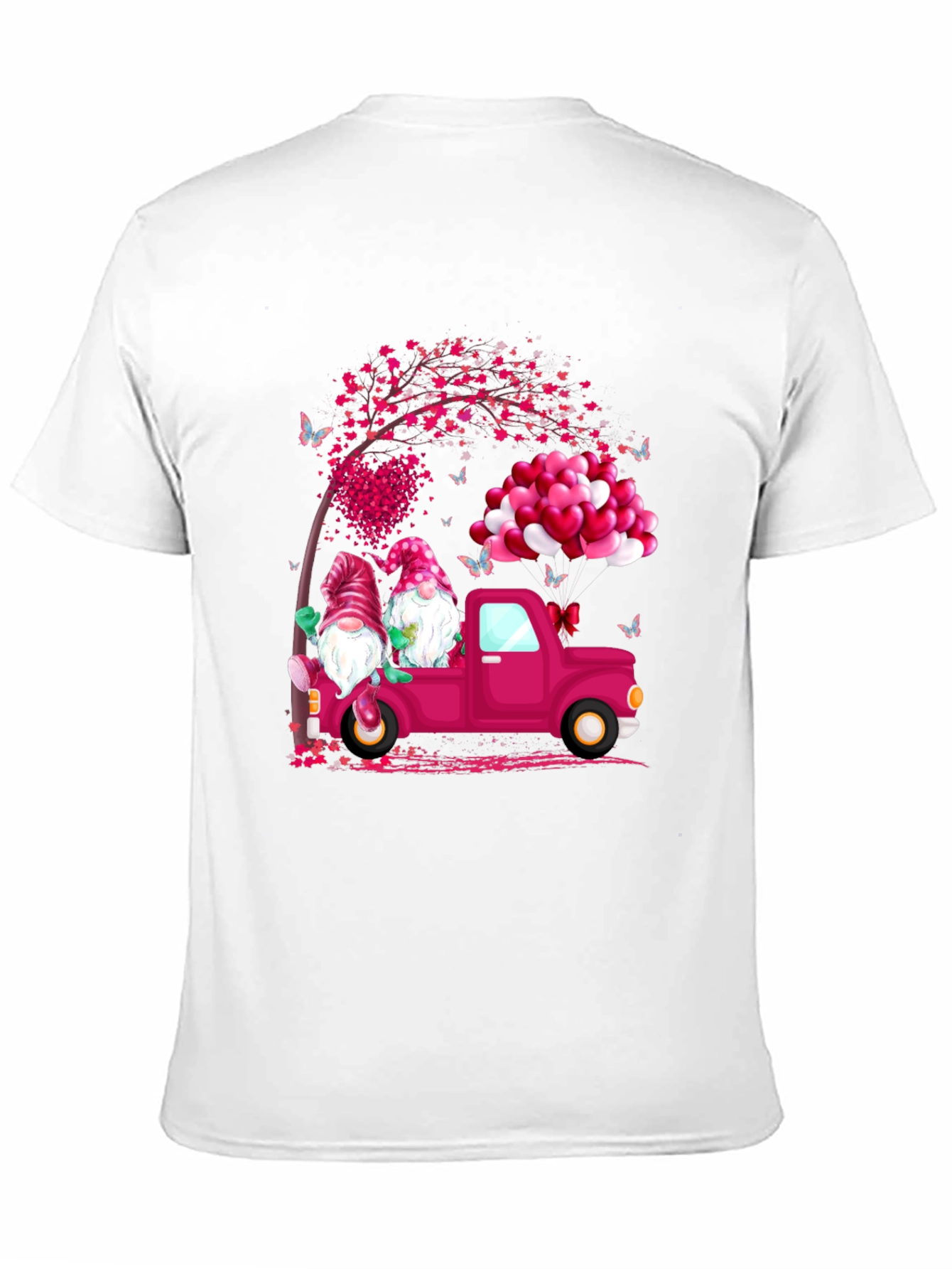 Gnome Love Truck Valentines Day T-Shirt