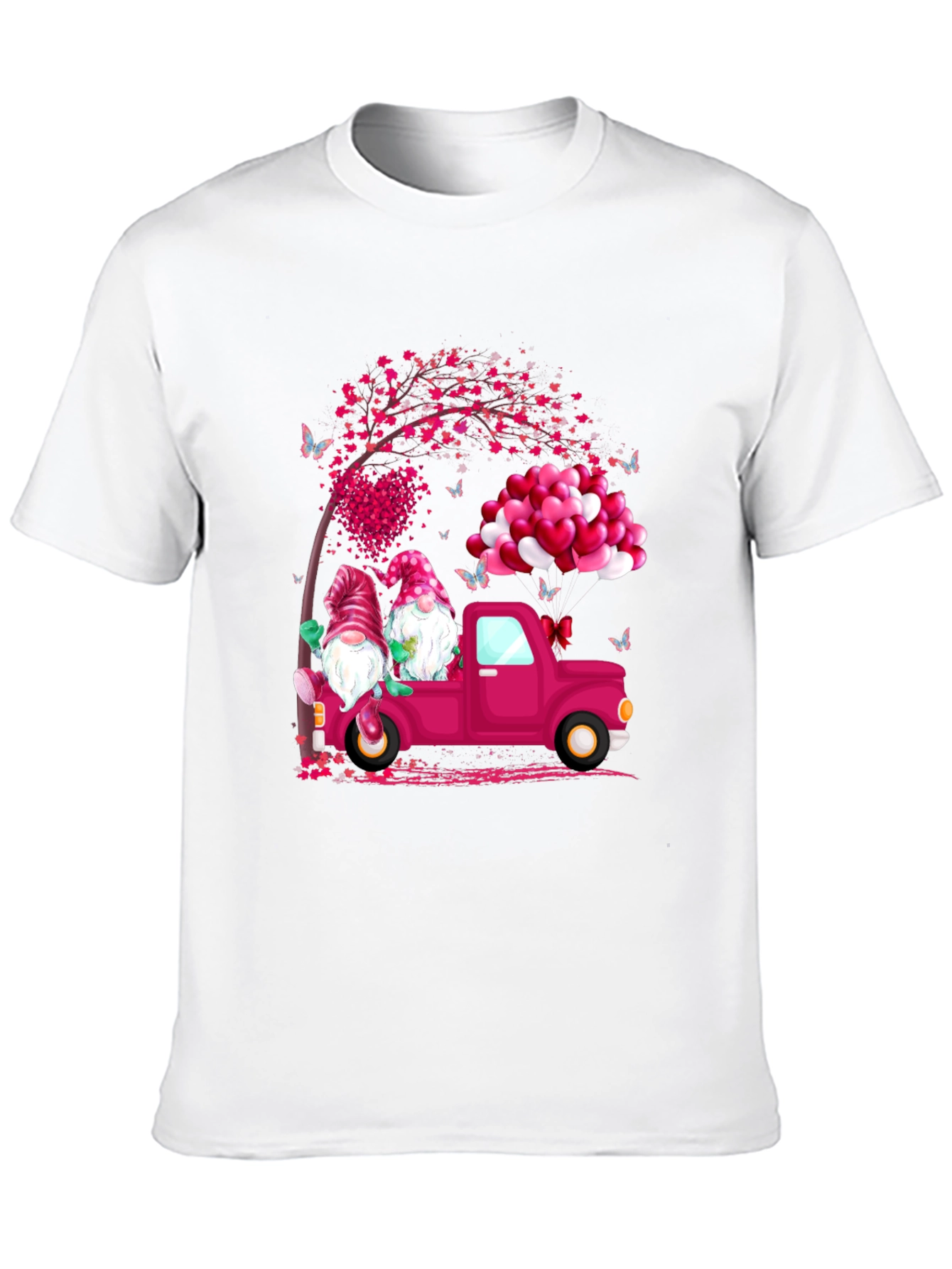 Gnome Love Truck Valentines Day T-Shirt