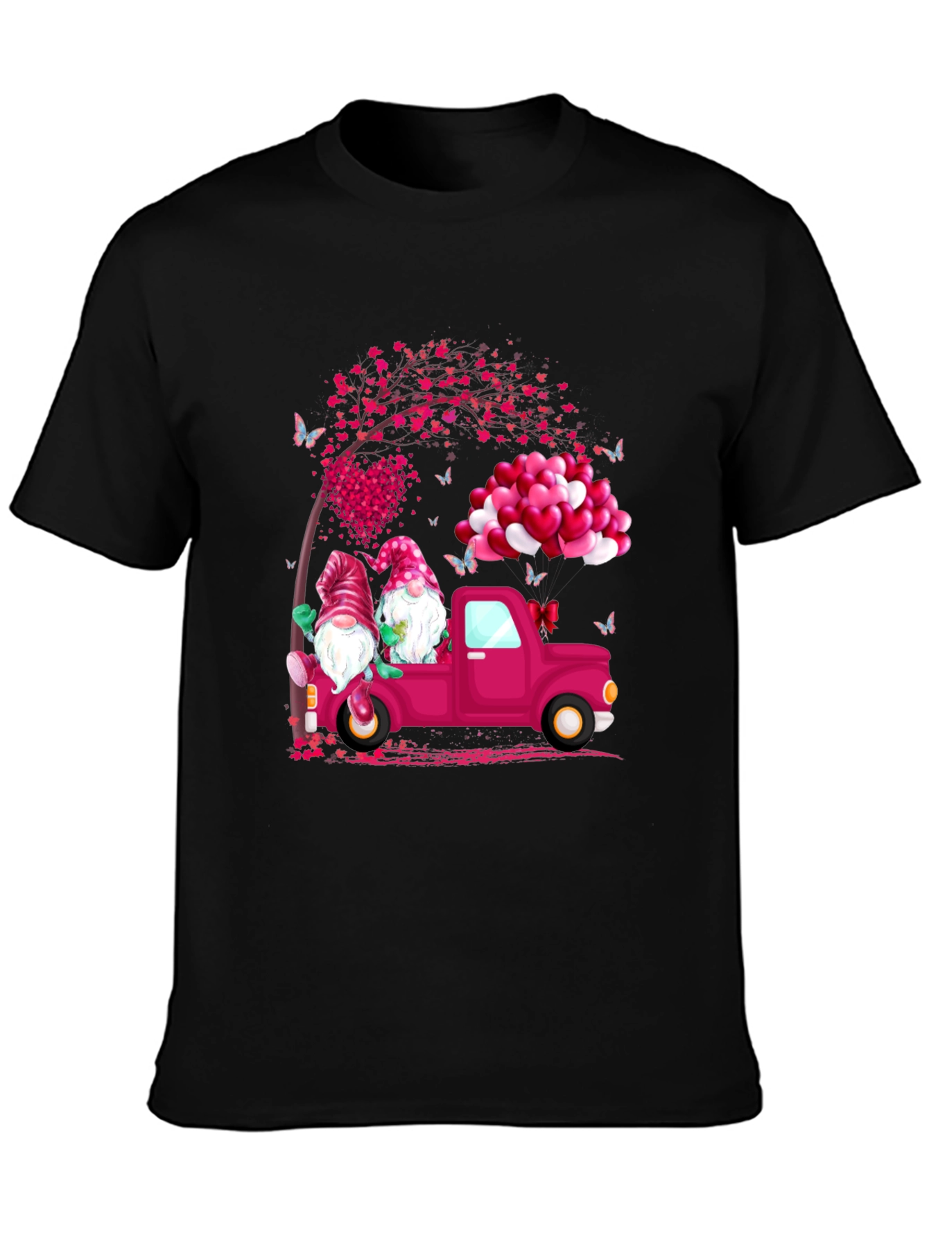 Gnome Love Truck Valentines Day T-Shirt