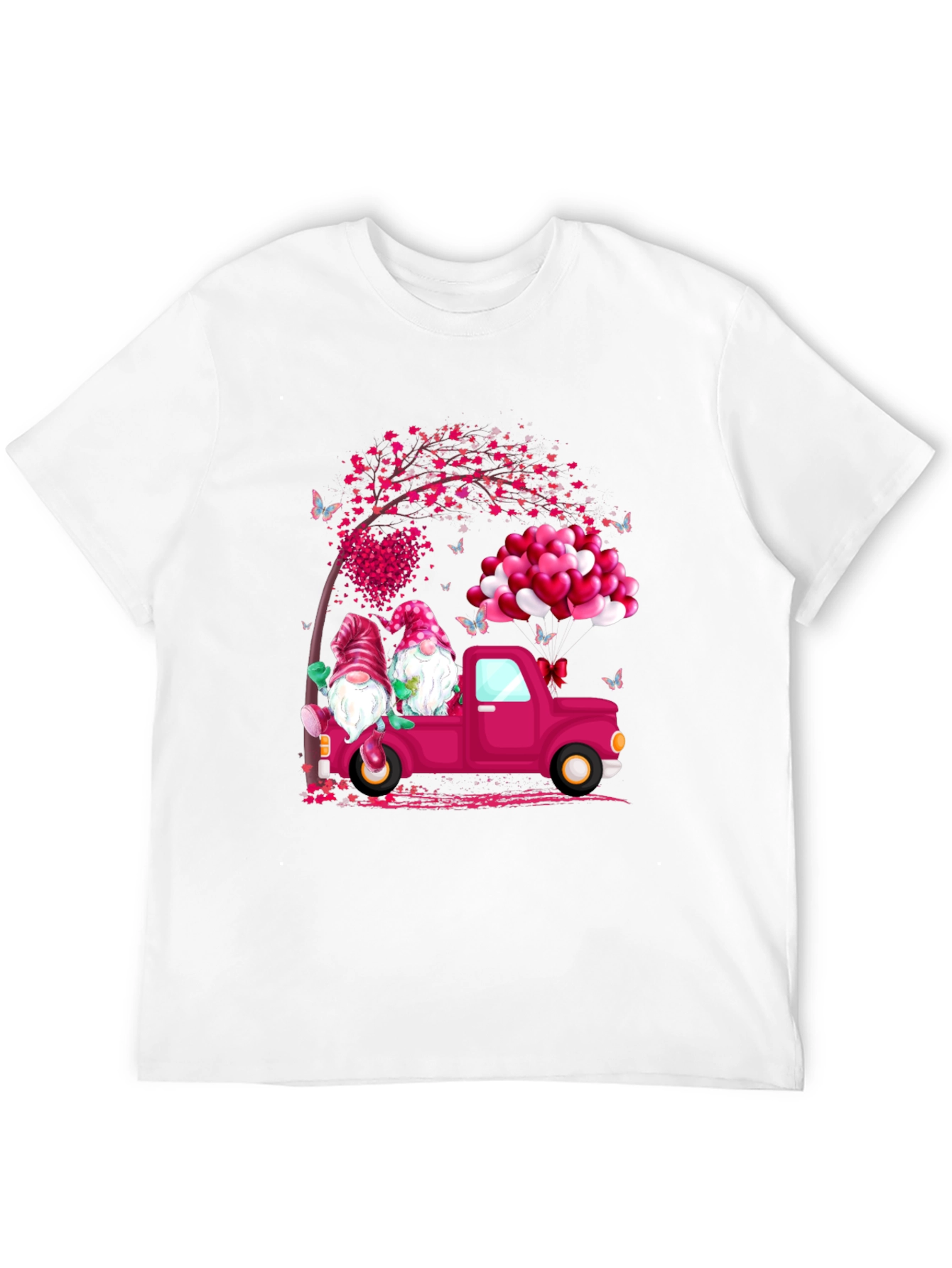 Gnome Love Truck Valentines Day T-Shirt