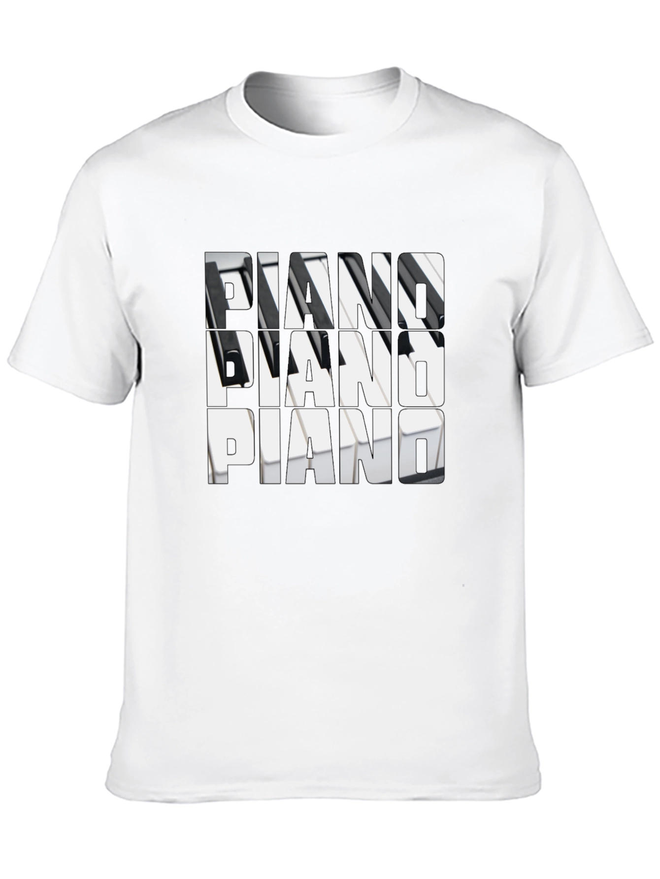 Piano Keys T-Shirt - Musical Instrument Tee