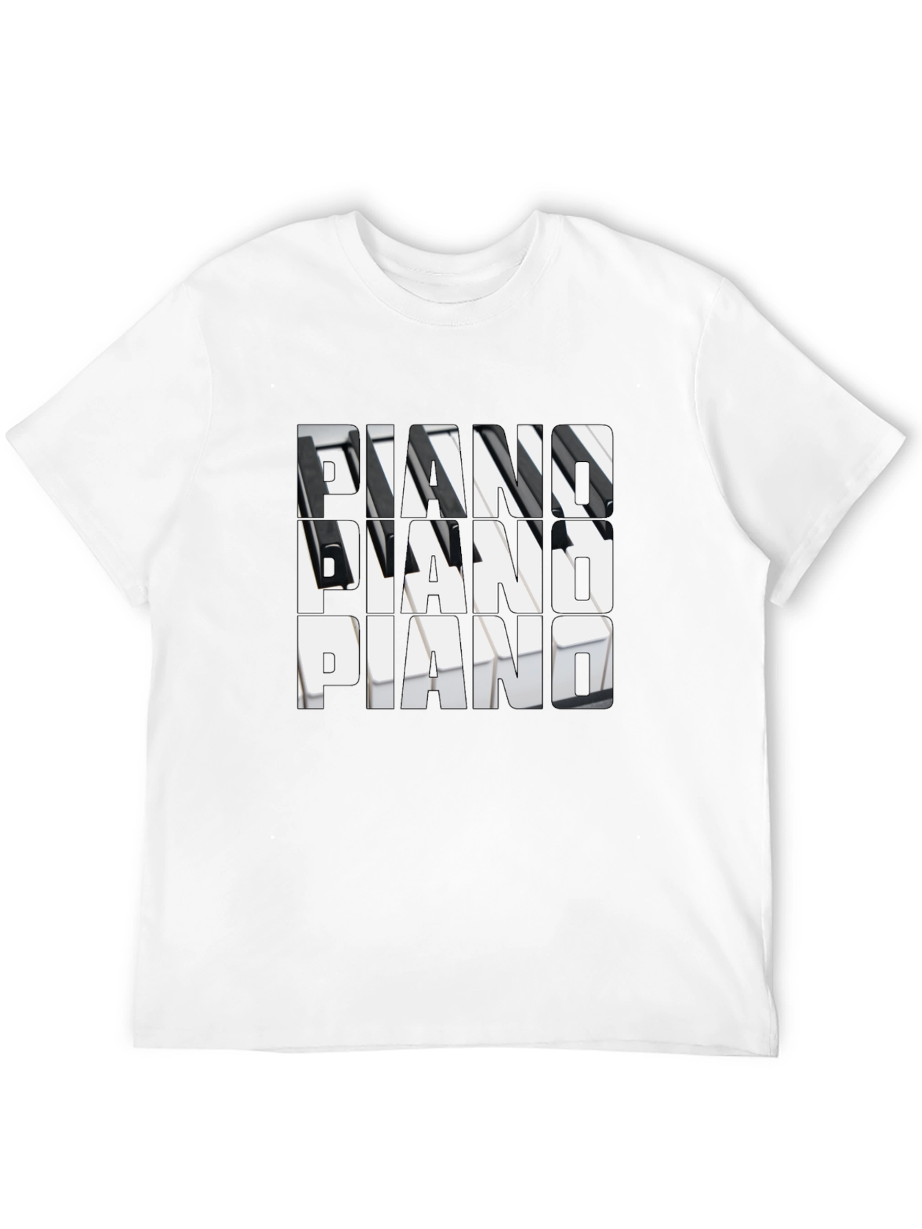 Piano Keys T-Shirt - Musical Instrument Tee