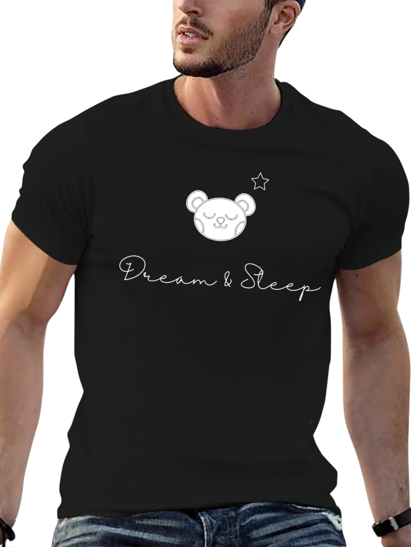 Dream & Sleep Bear T-Shirt - Soft & Stylish